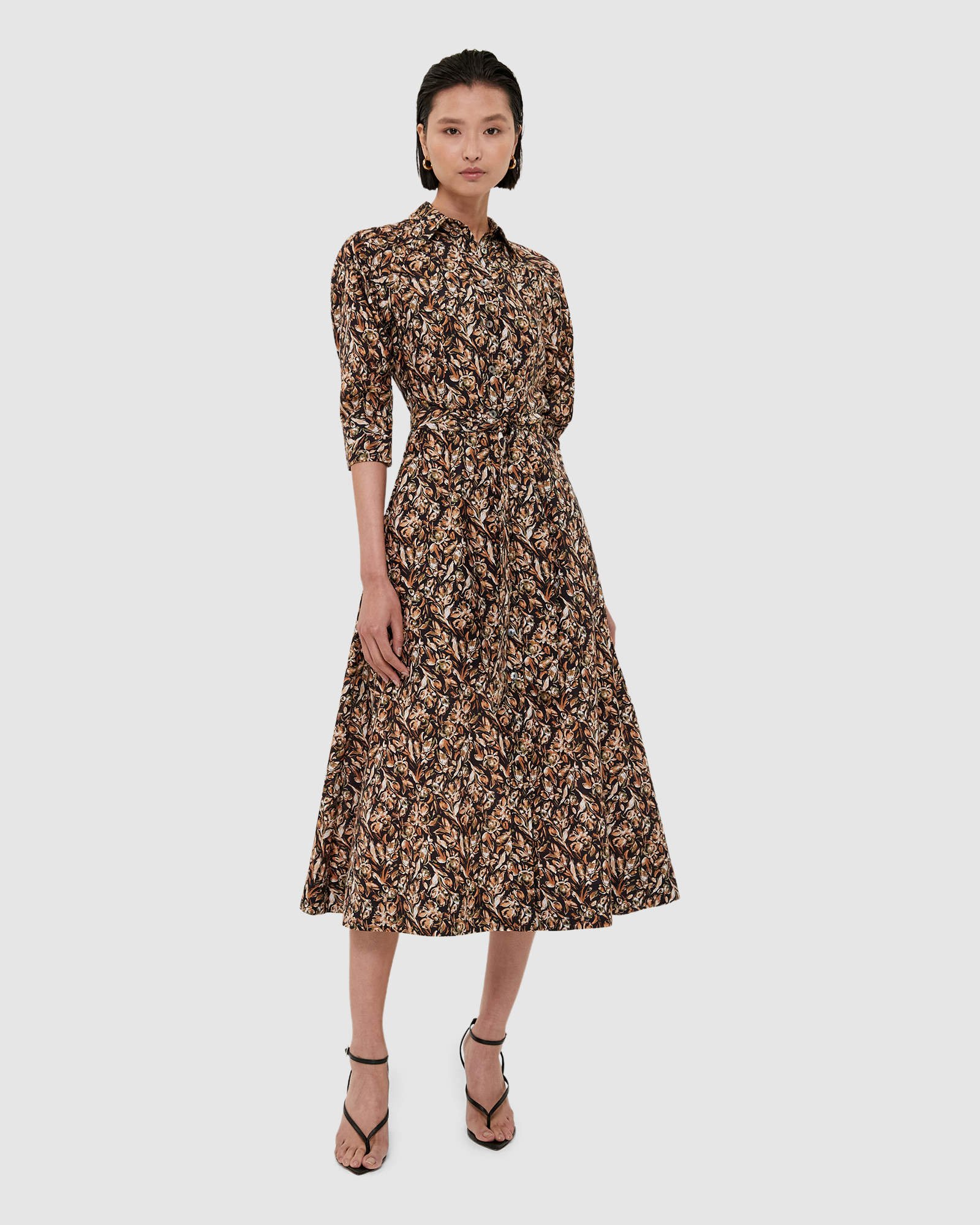 Chiaro Tuck Sleeve Midi Dress