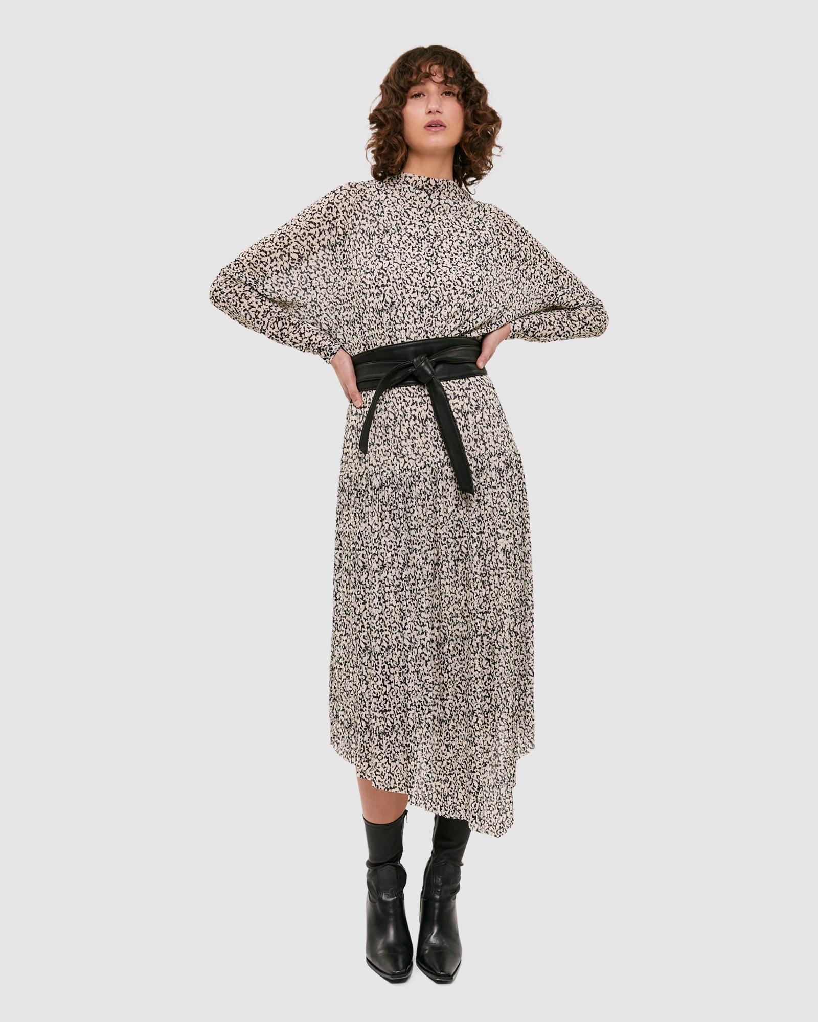 Ayla Leather Tie Belt