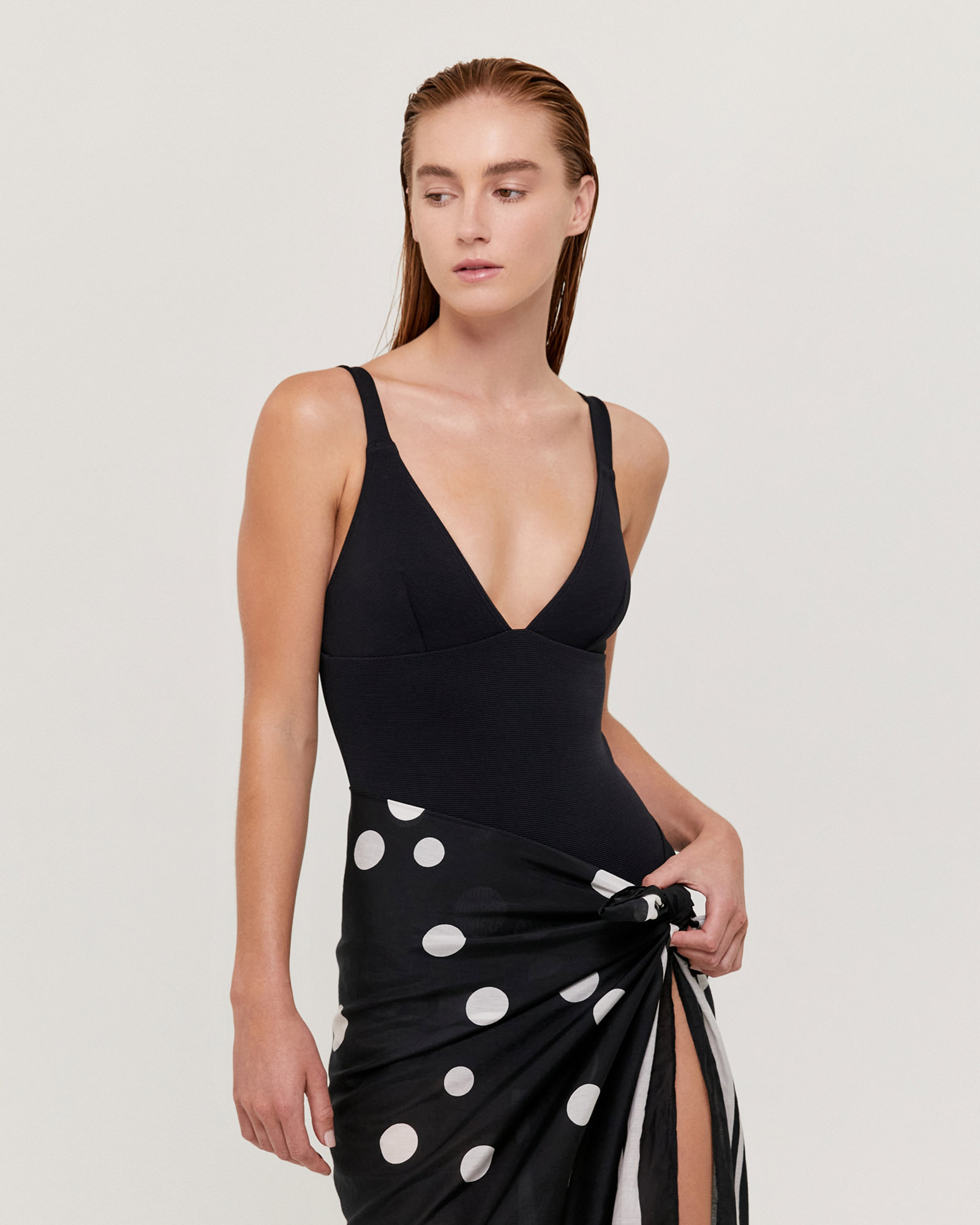 Elsa Silk Cotton Spot Sarong