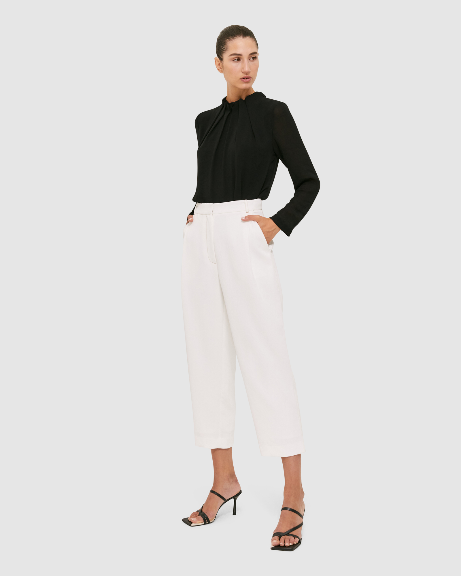 Willa High Neck Long Sleeve Top