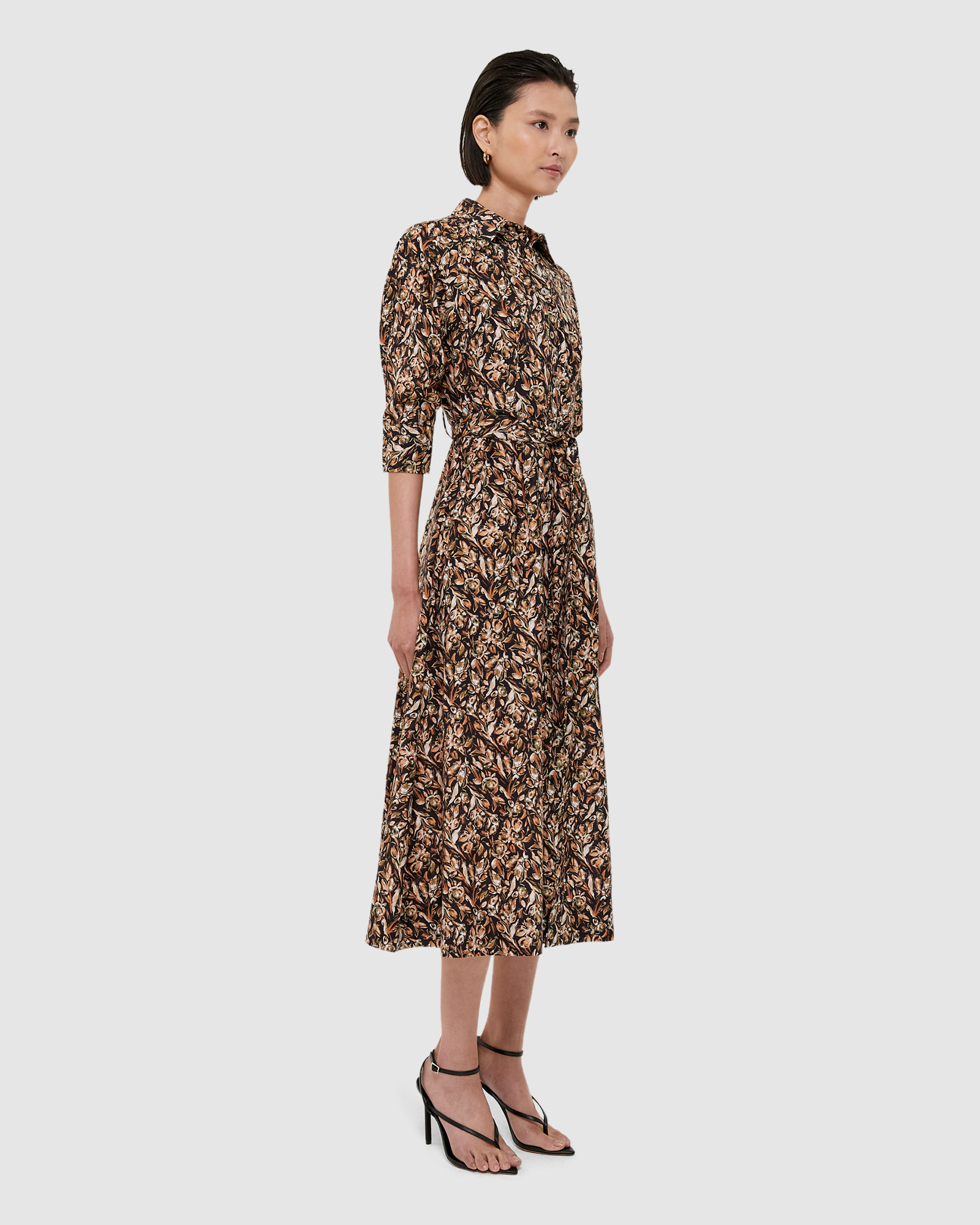 Chiaro Tuck Sleeve Midi Dress