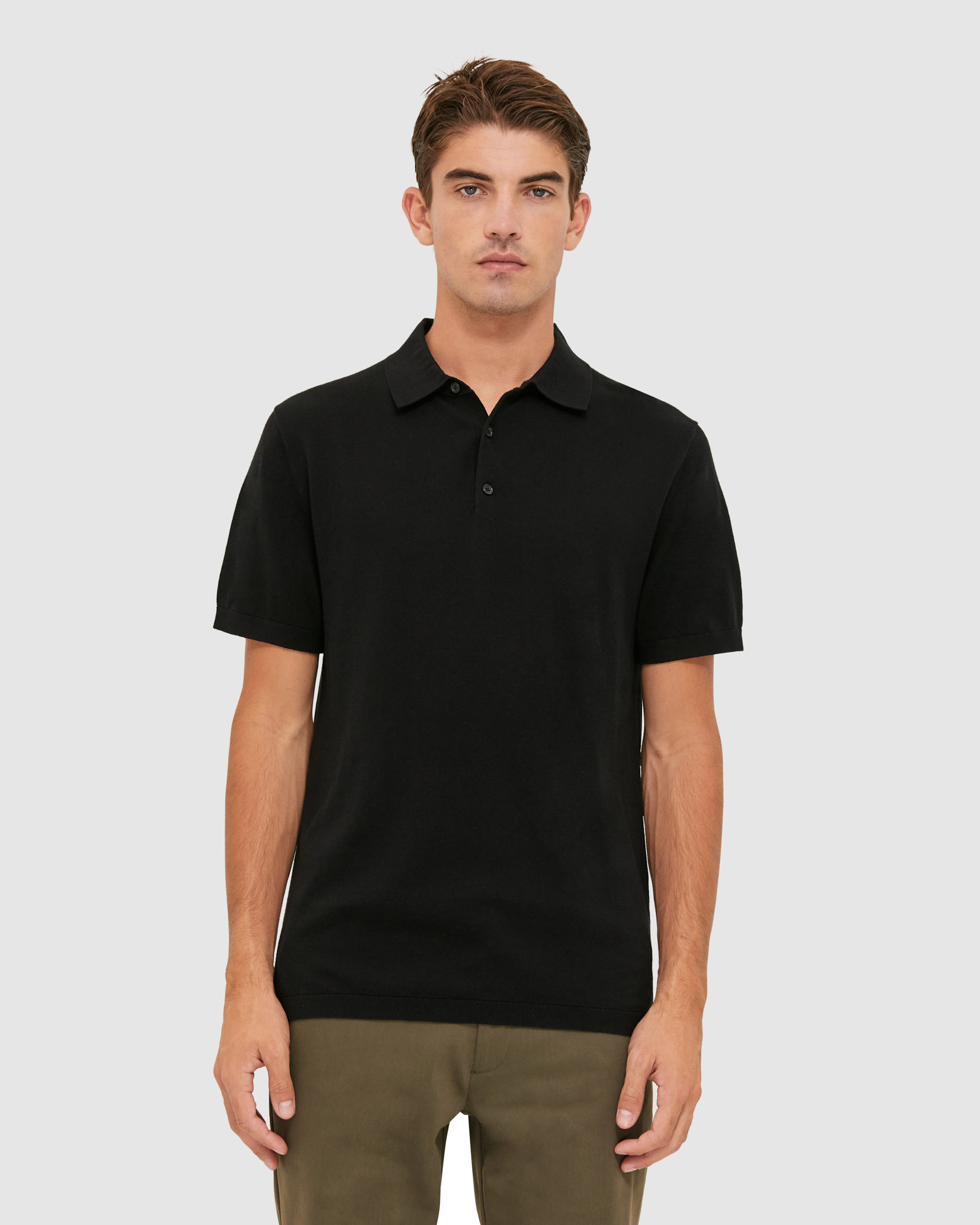 Miramar Cotton Wool Knit Polo