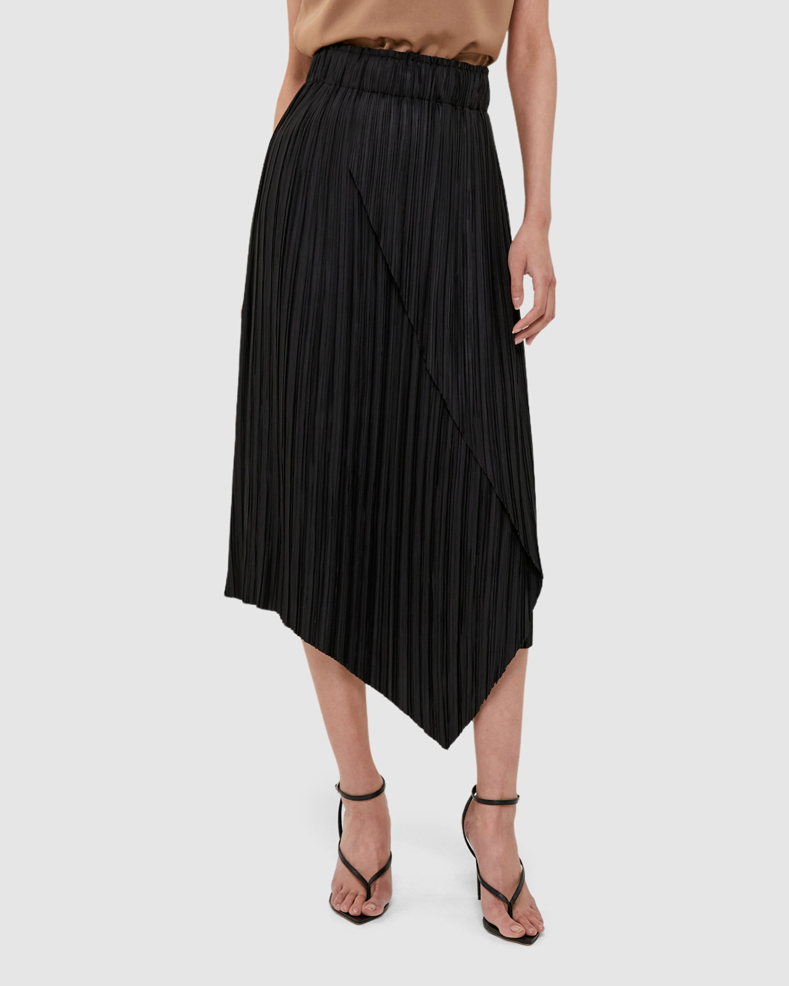 Perle Asymmetrical Midi Skirt