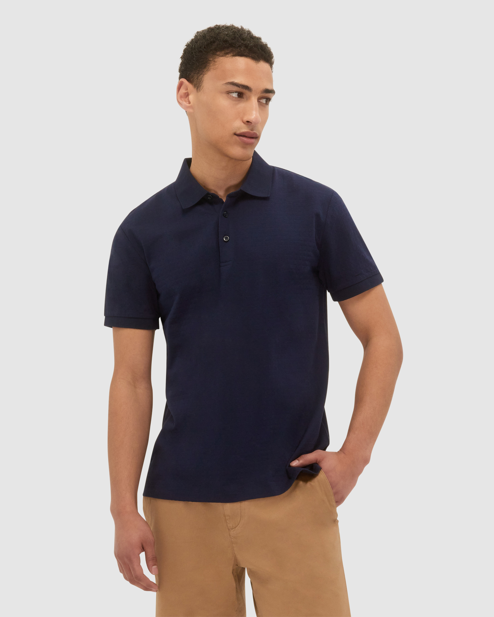 Miramar Cotton Wool Knit Polo