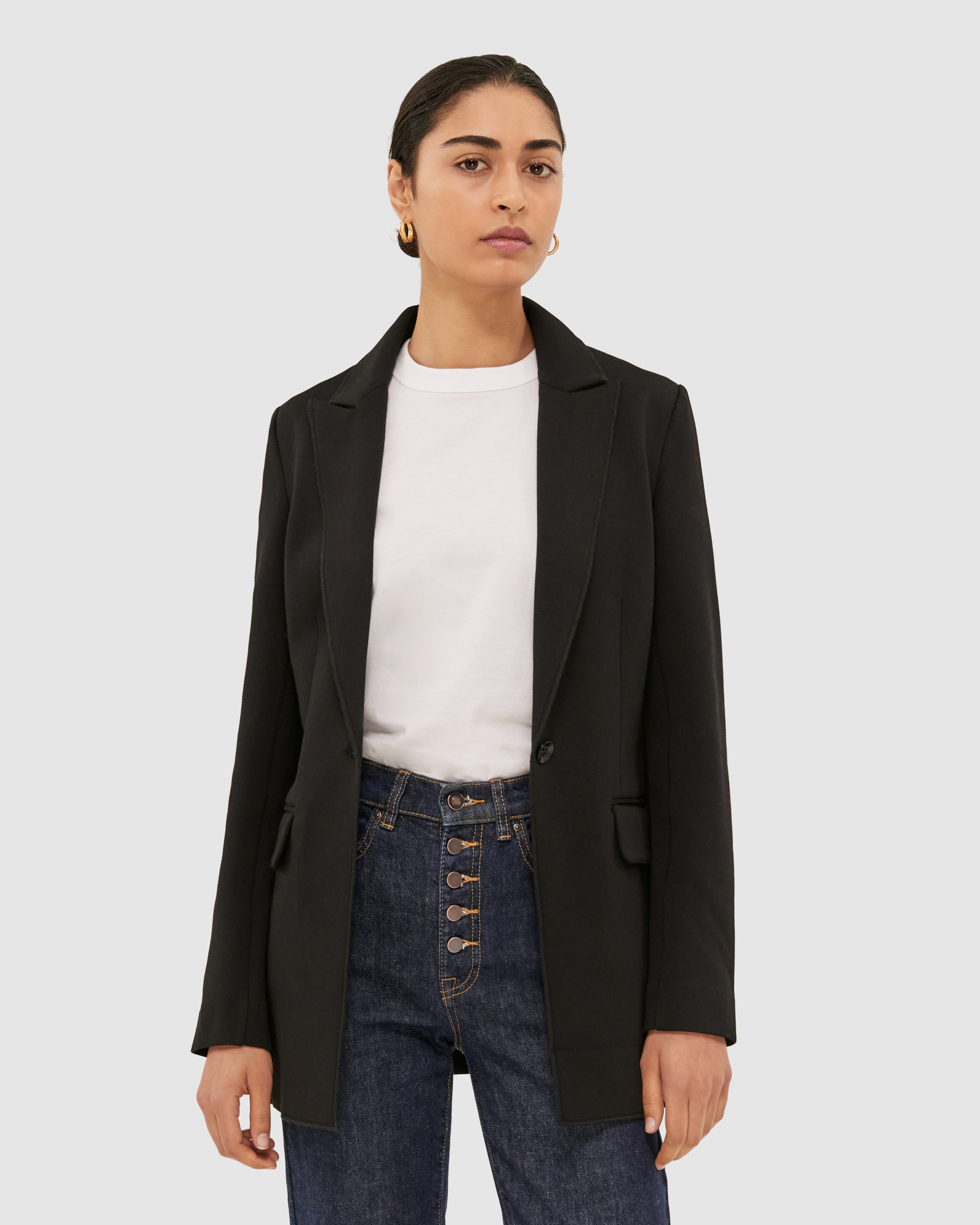 Cleo Relaxed Jersey Blazer