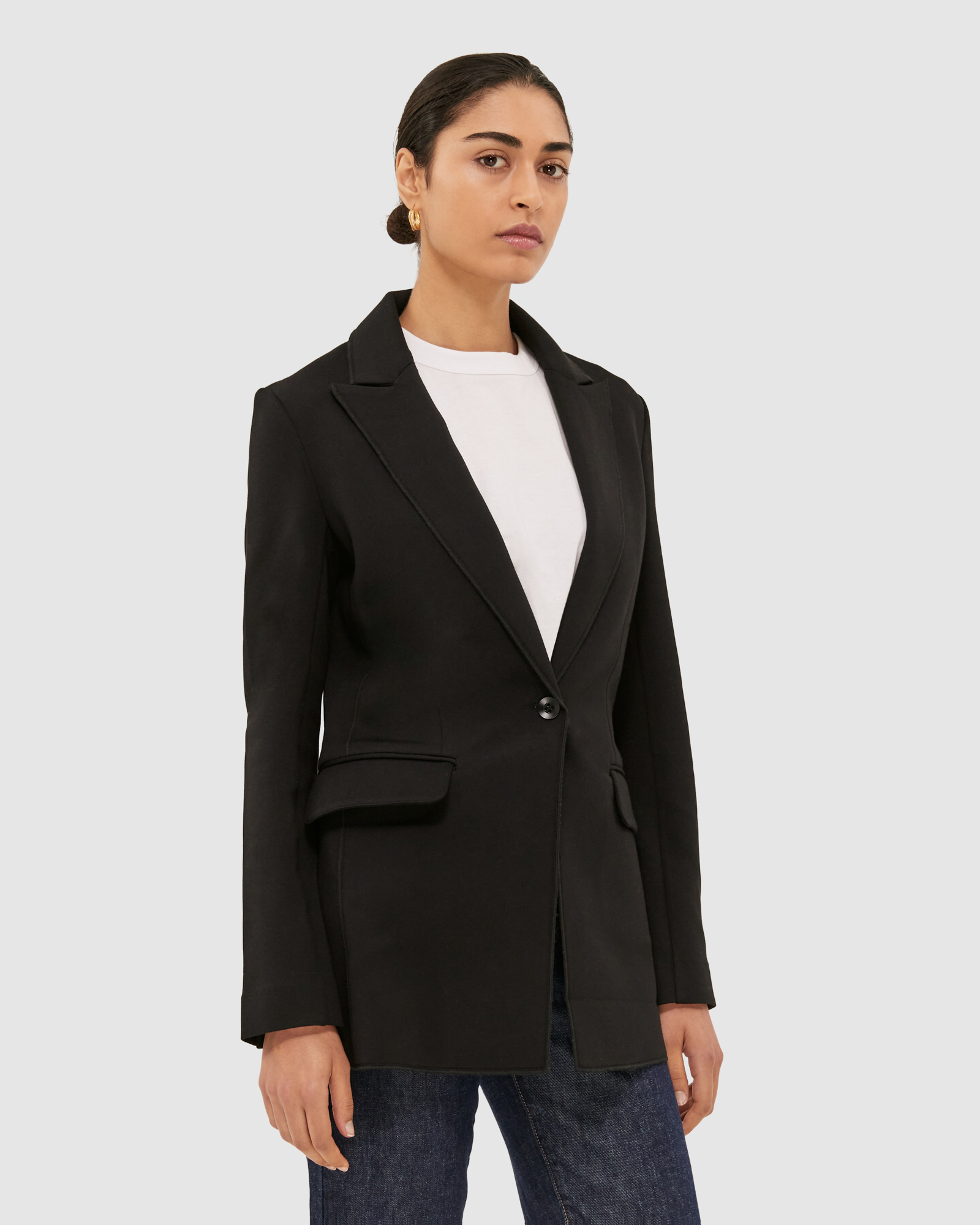 Cleo Relaxed Jersey Blazer