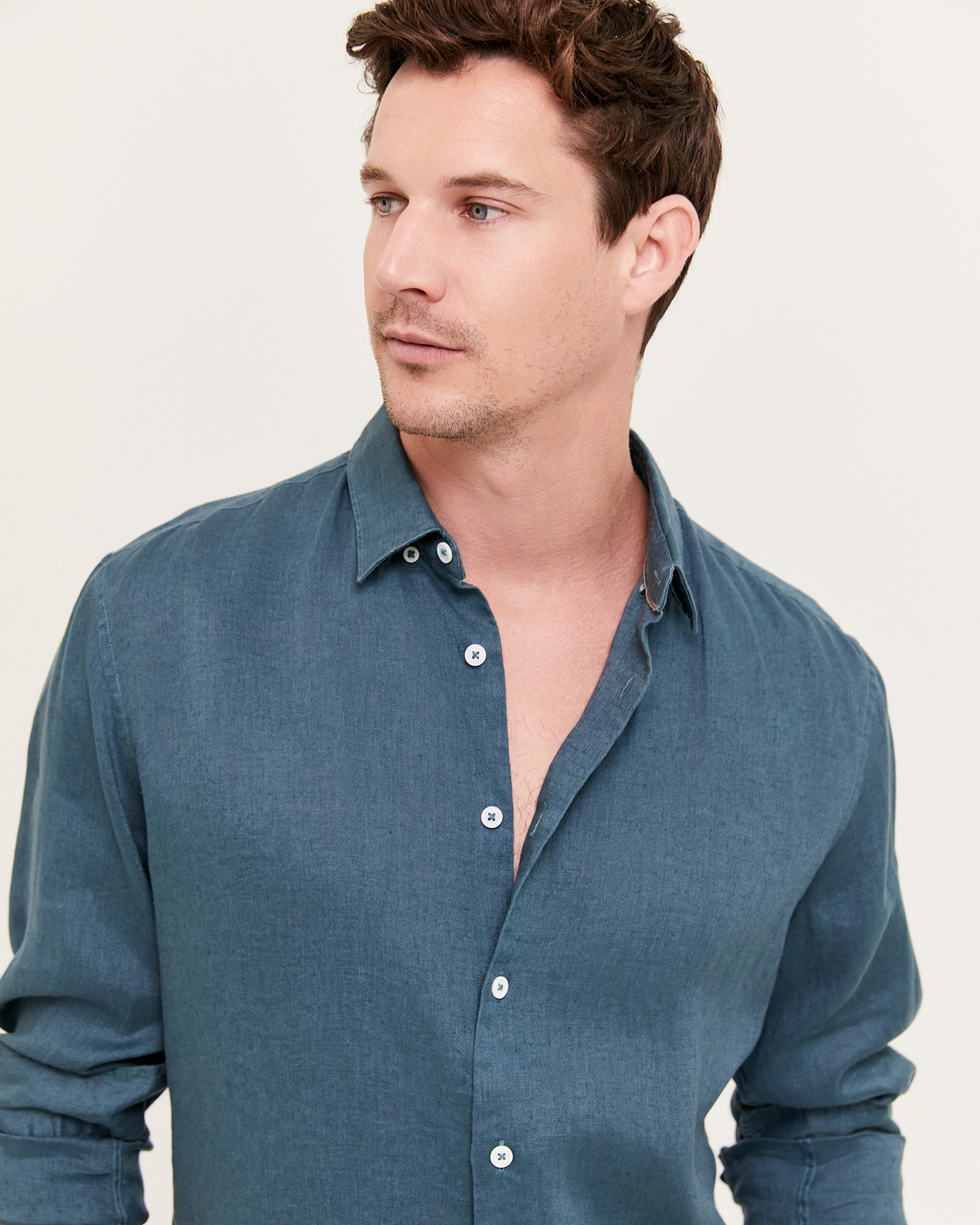 Anderson Long Sleeve Classic Linen Shirt