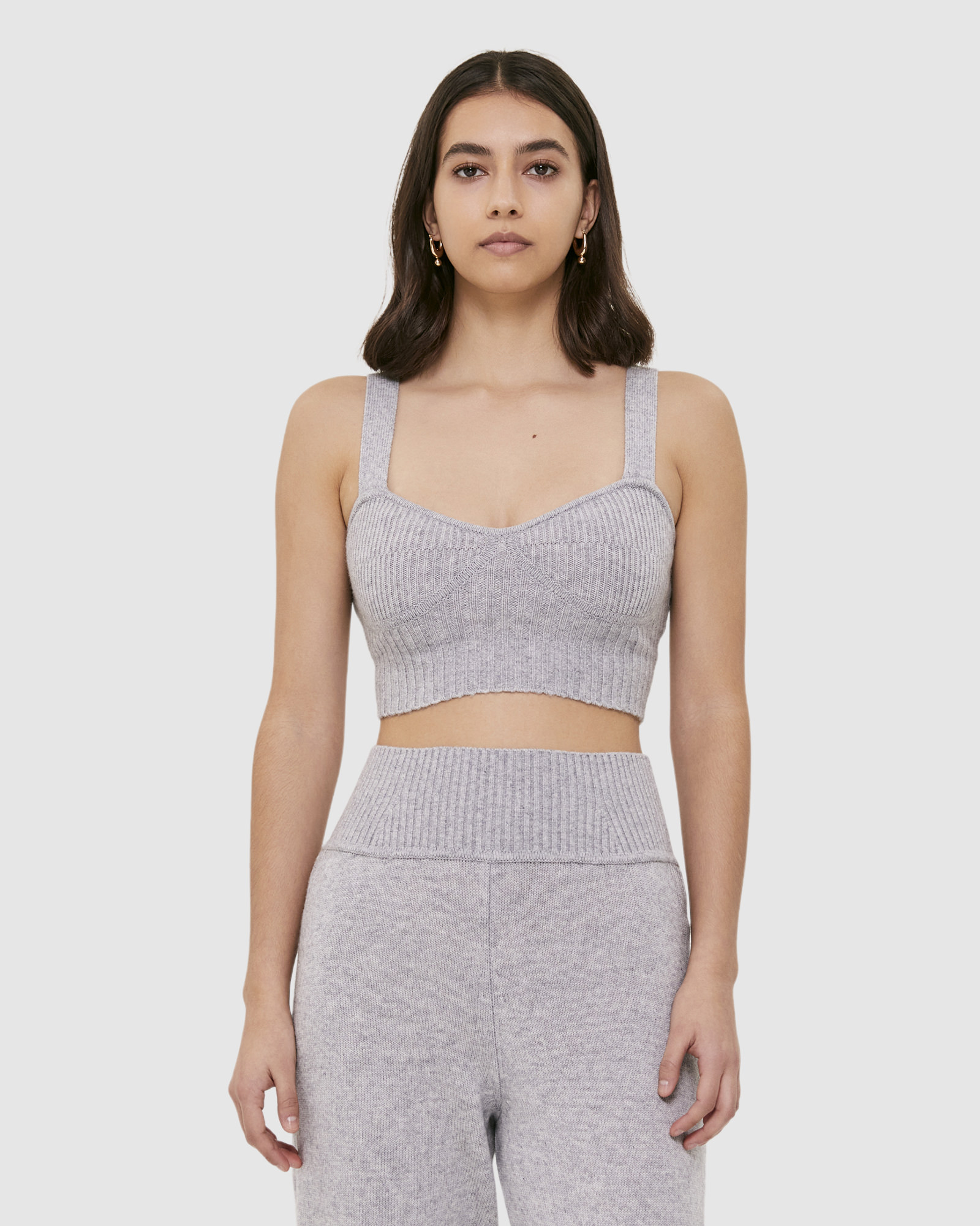 Elle Wool Cashmere Knit Bralette