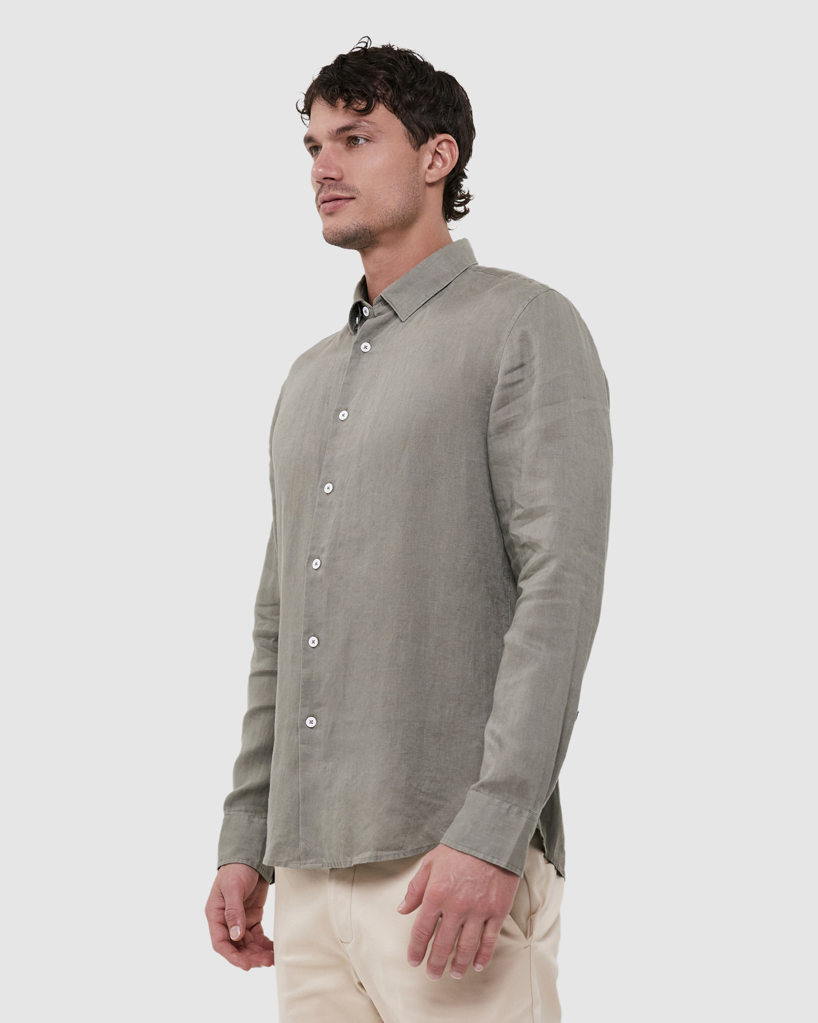 Anderson Long Sleeve Classic Linen Shirt