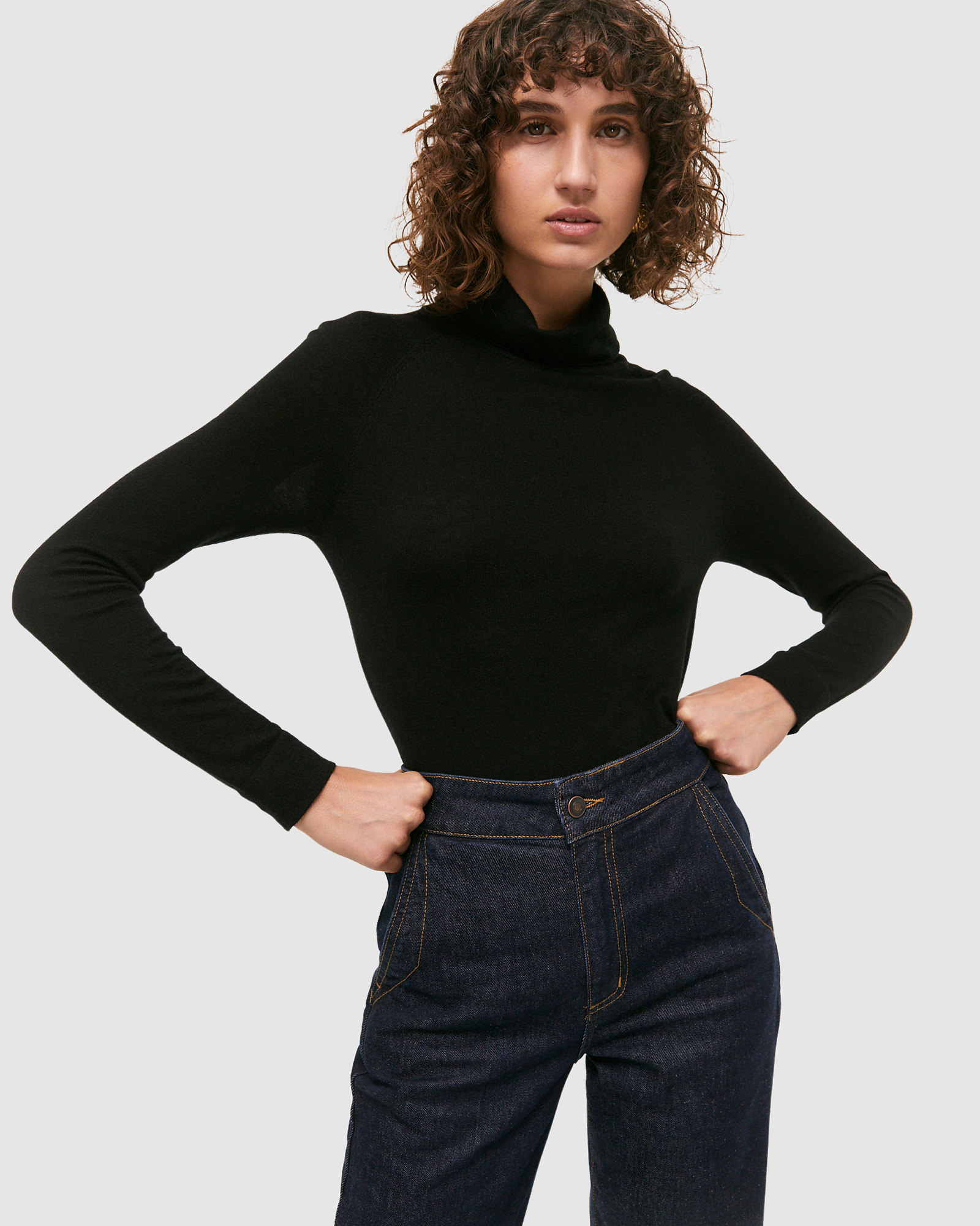 Laura Cashmere Blend Turtleneck Knit