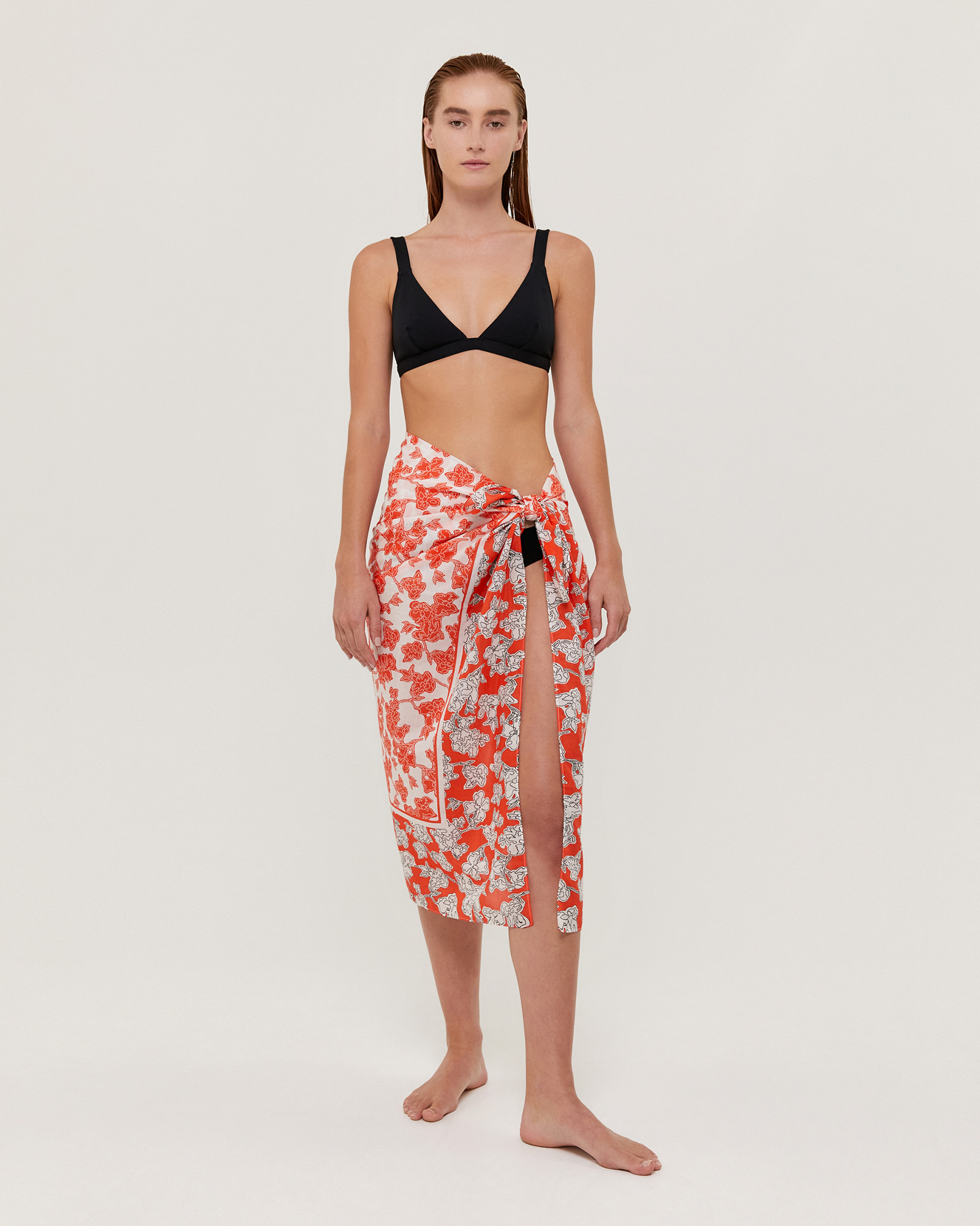 Mirano Silk Cotton Print Sarong