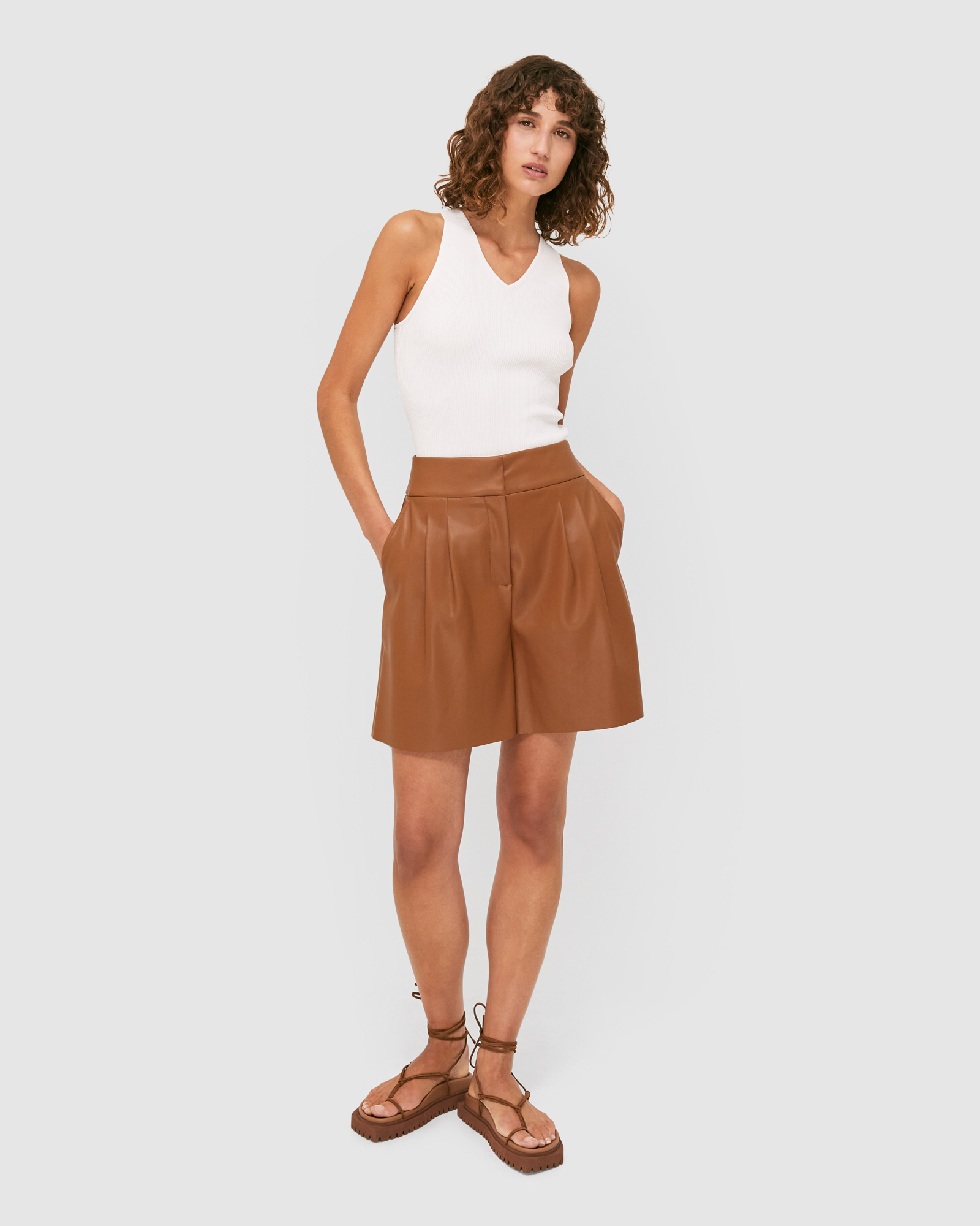 Viv Vegan Leather Short