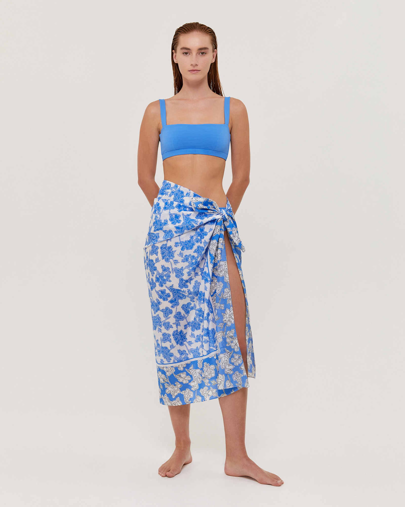 Mirano Silk Cotton Print Sarong