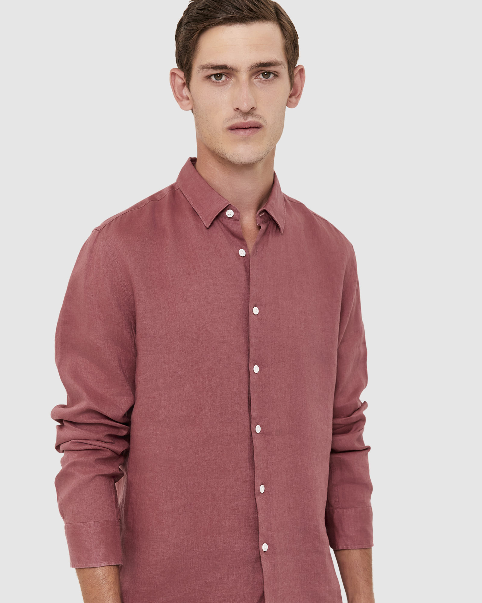 Anderson Long Sleeve Classic Linen Shirt