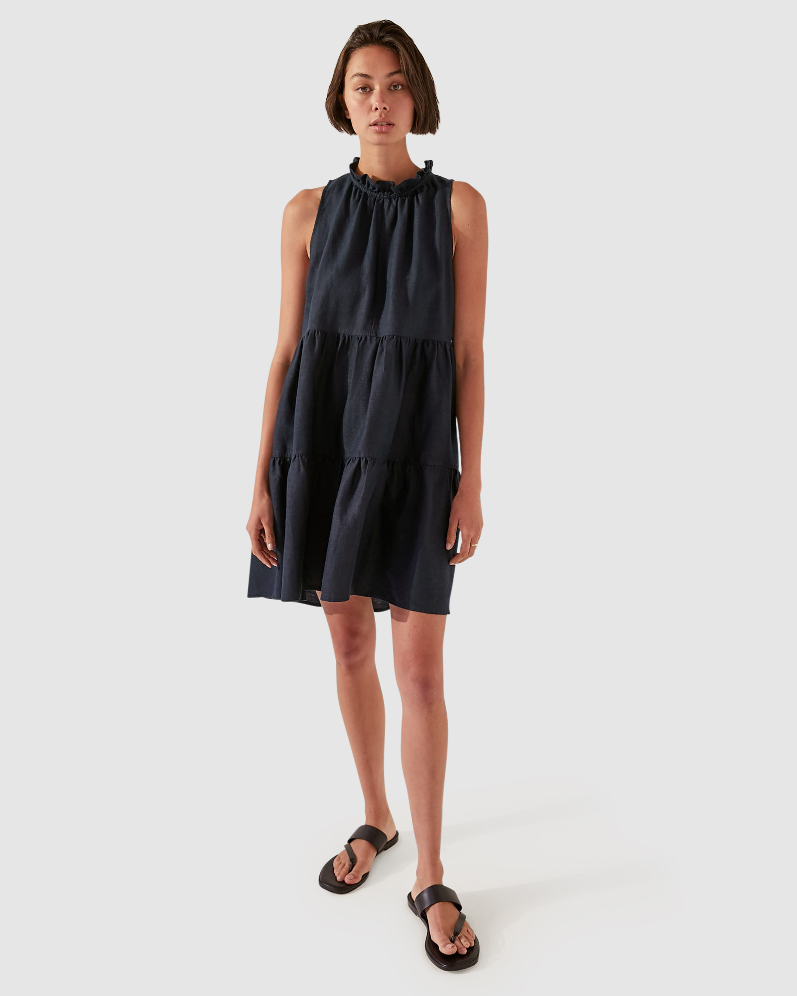 Lila Linen Tiered Dress