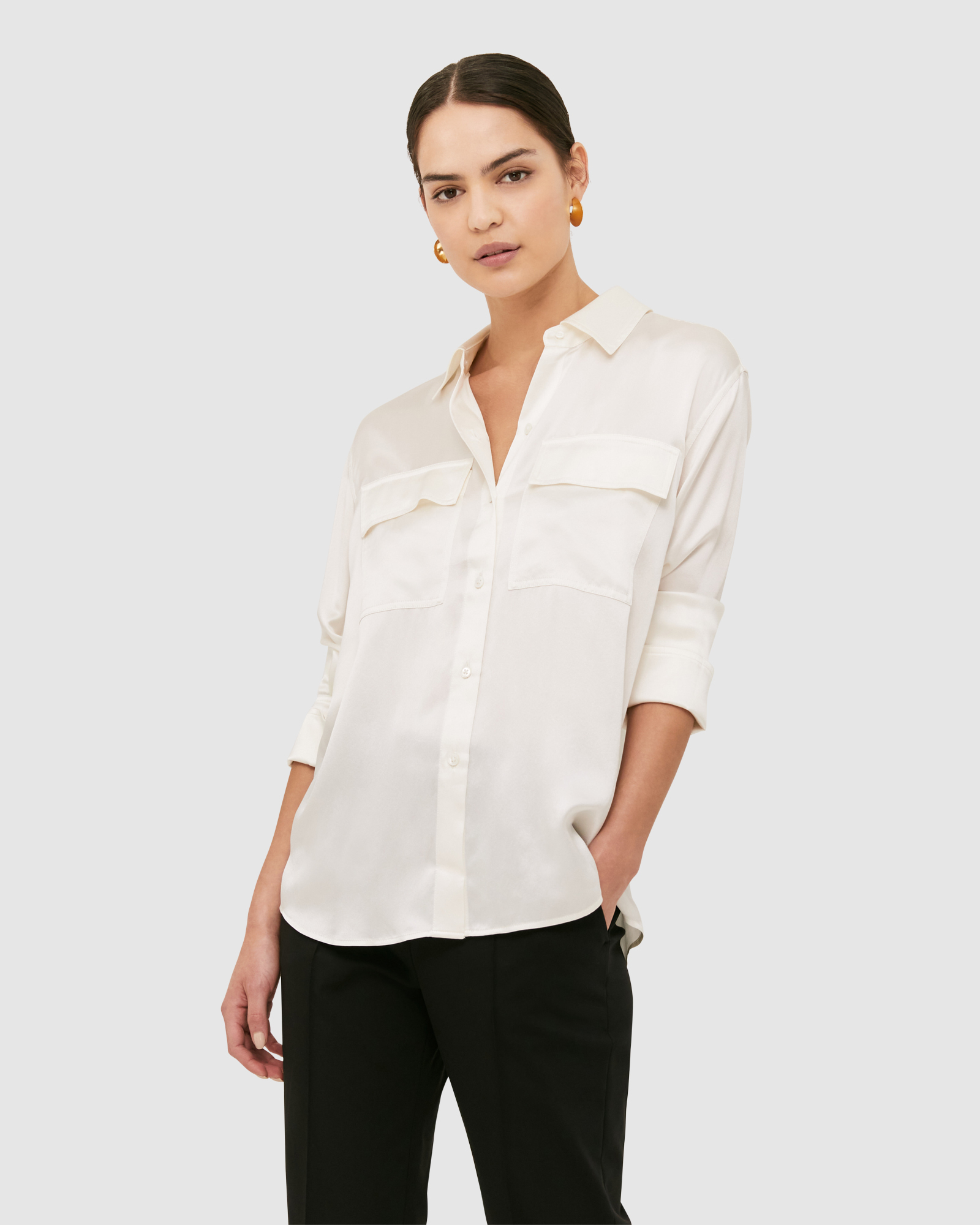 Freya Silk Pocket Shirt