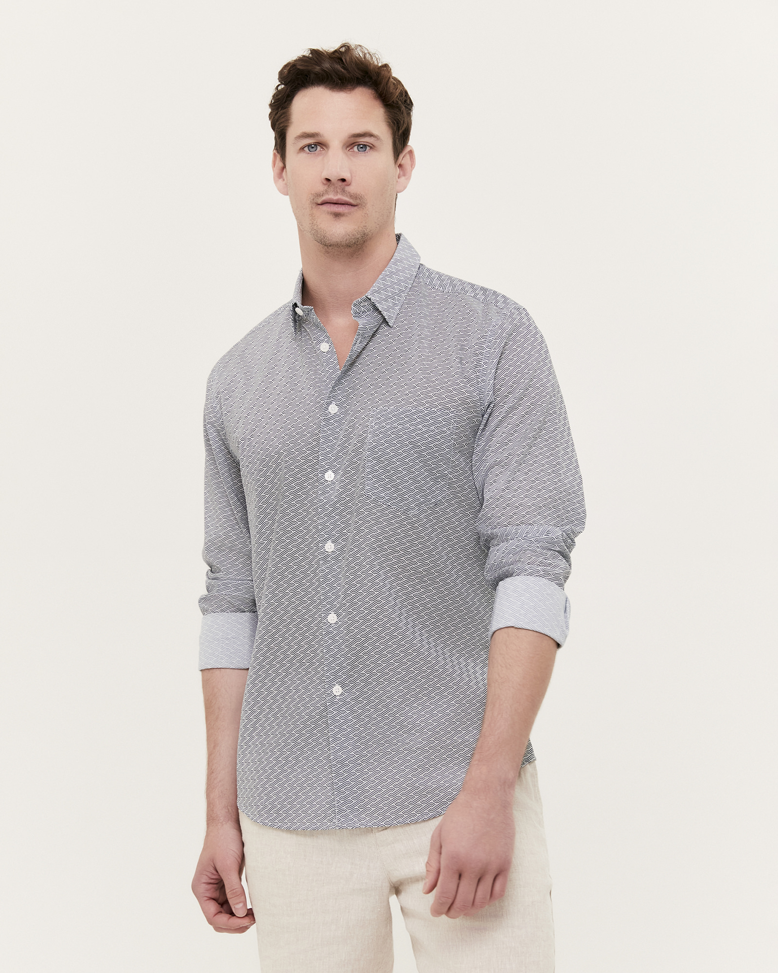Antoni Long Sleeve Classic Print Shirt