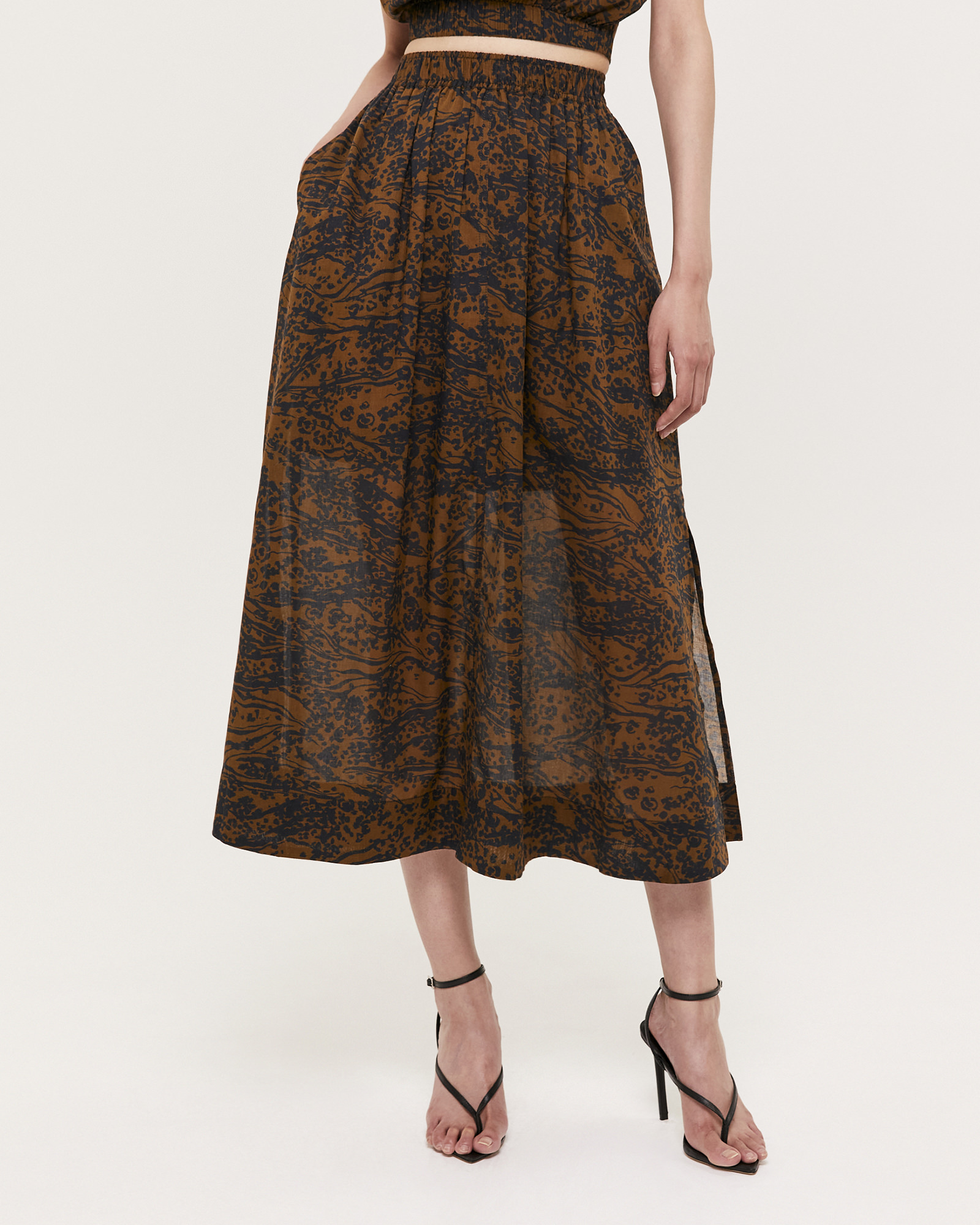 Dune Panel Midi Skirt