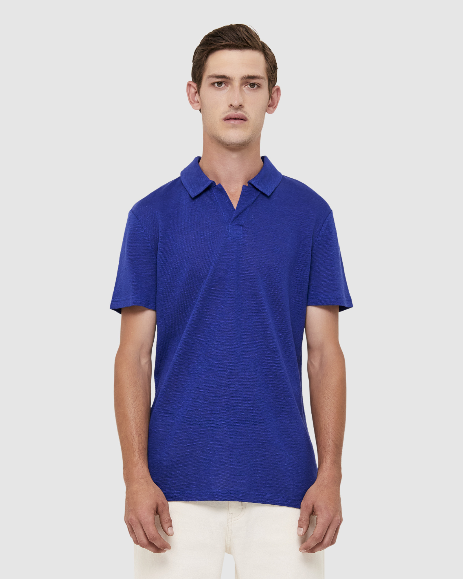 Gibbs Linen Pique Polo