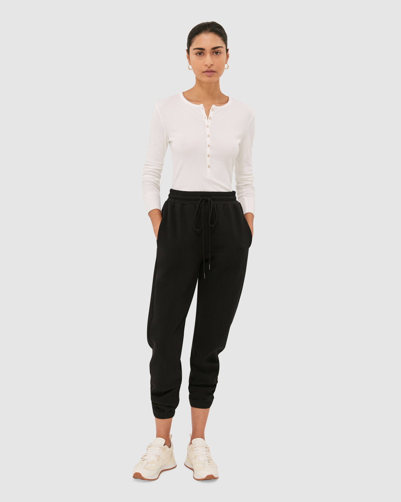 Fleur Long Sleeve Crew Henley