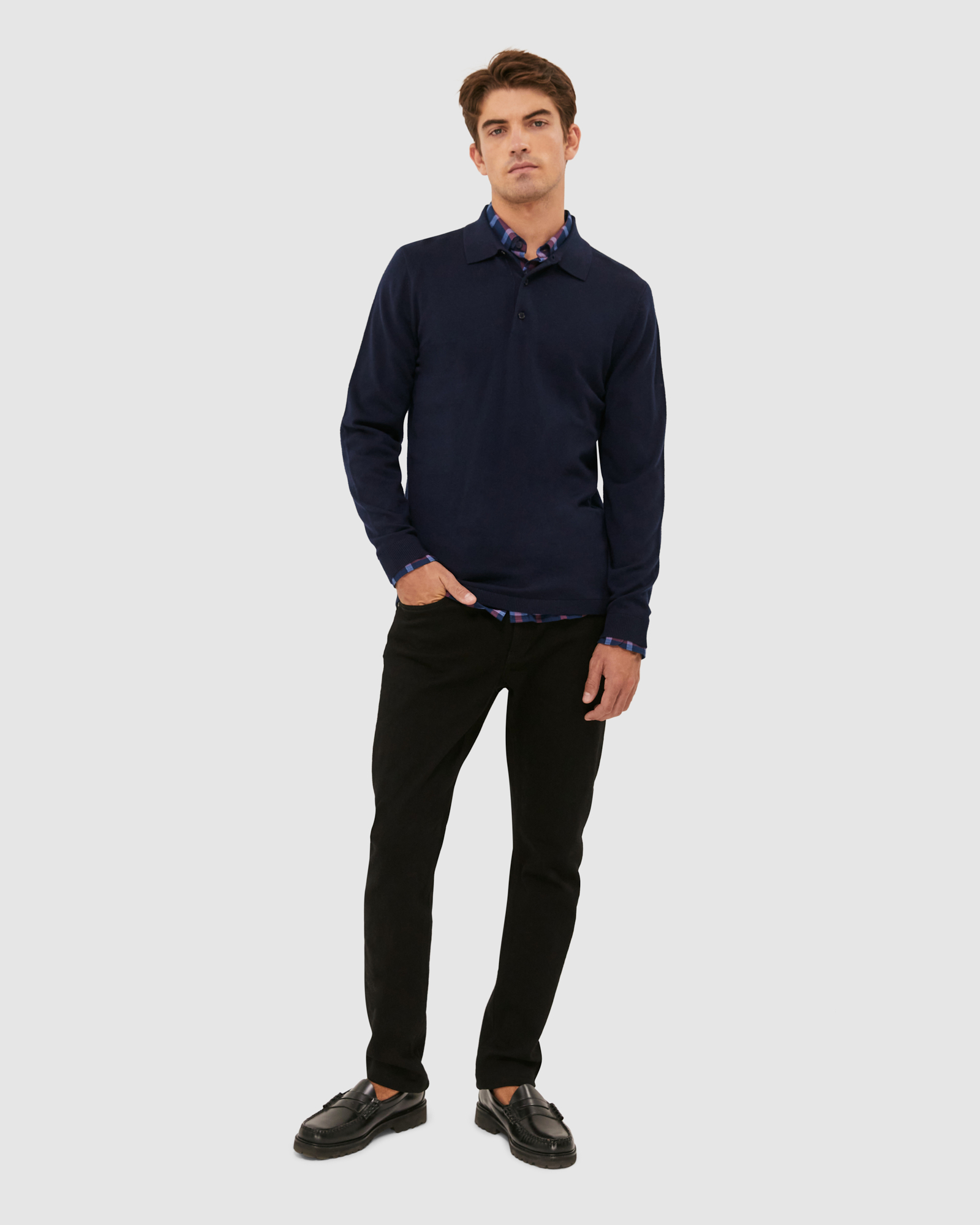 Franklin Merino Wool Knit Polo