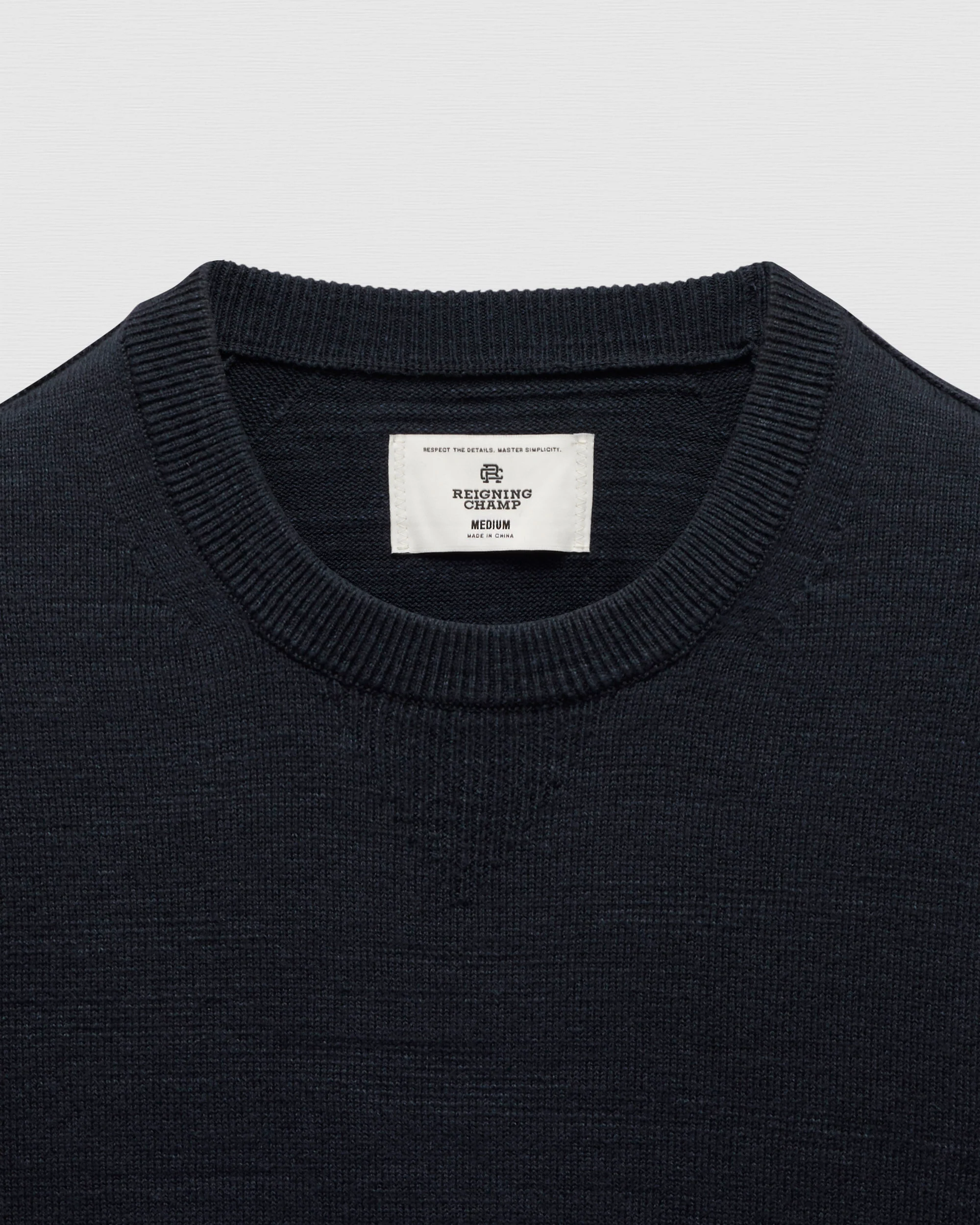 Cotton Slub Laurel Crewneck