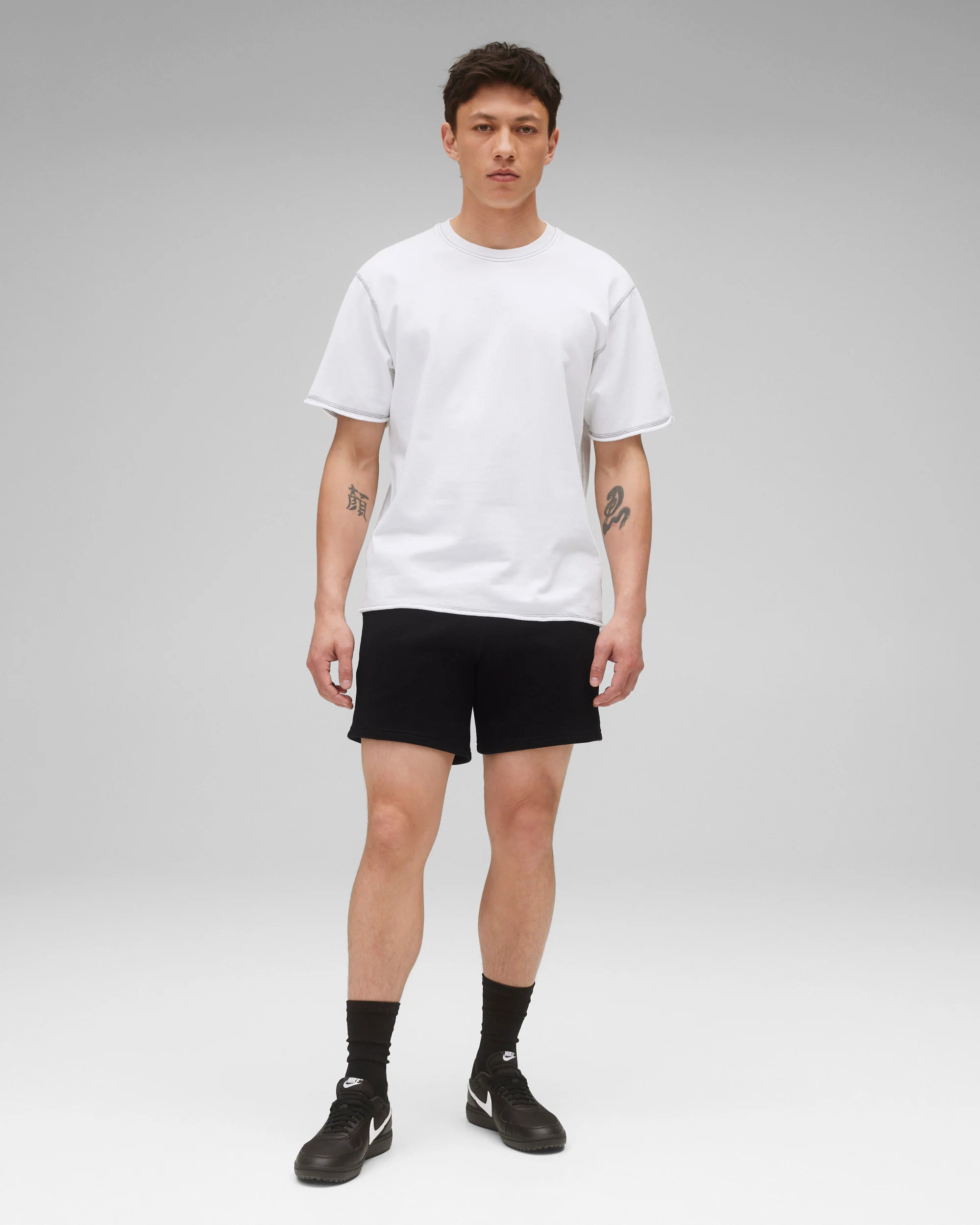 Lightweight Terry Cut-Off Relaxed T-Shirt - Vault