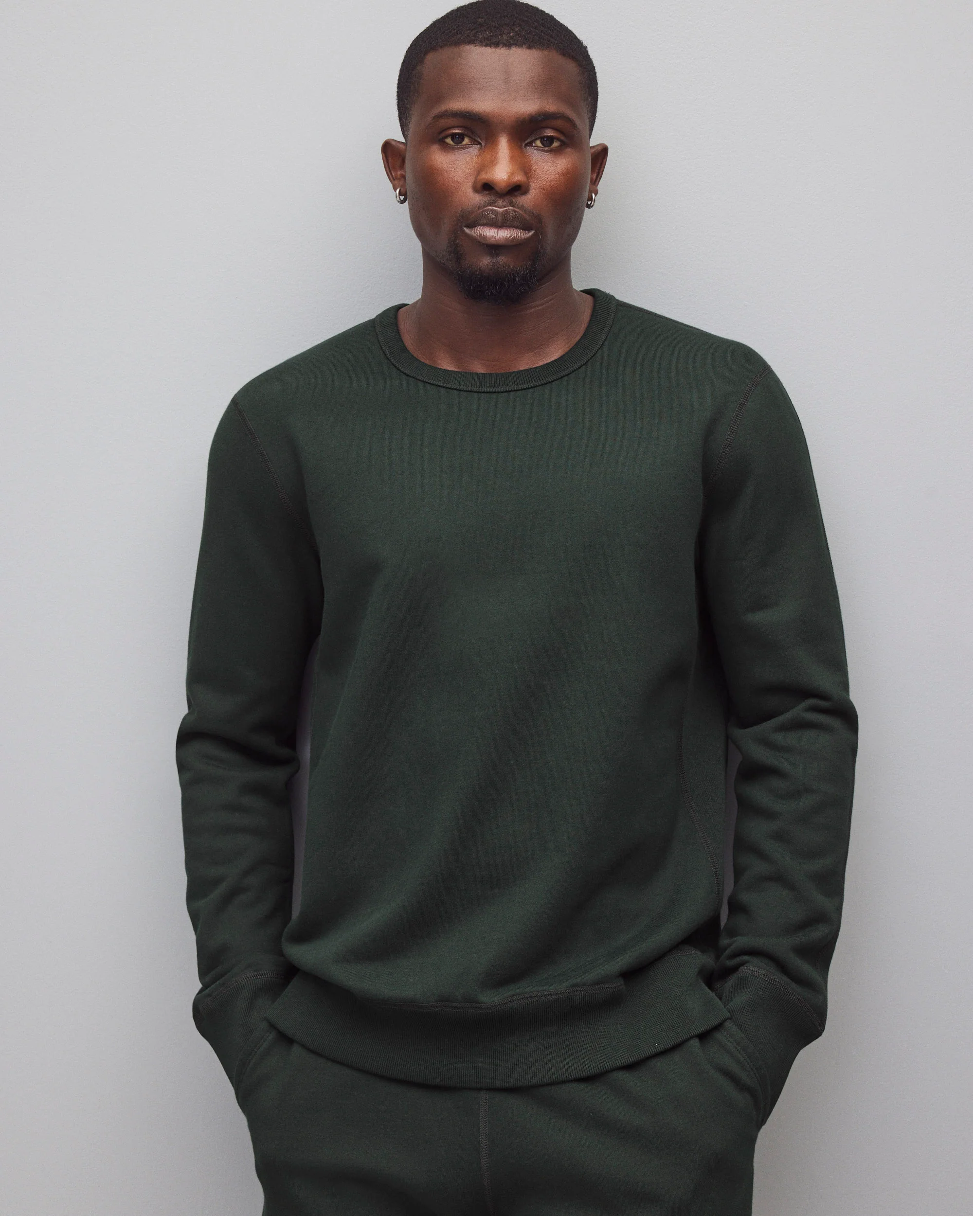 Midweight Terry Slim Crewneck