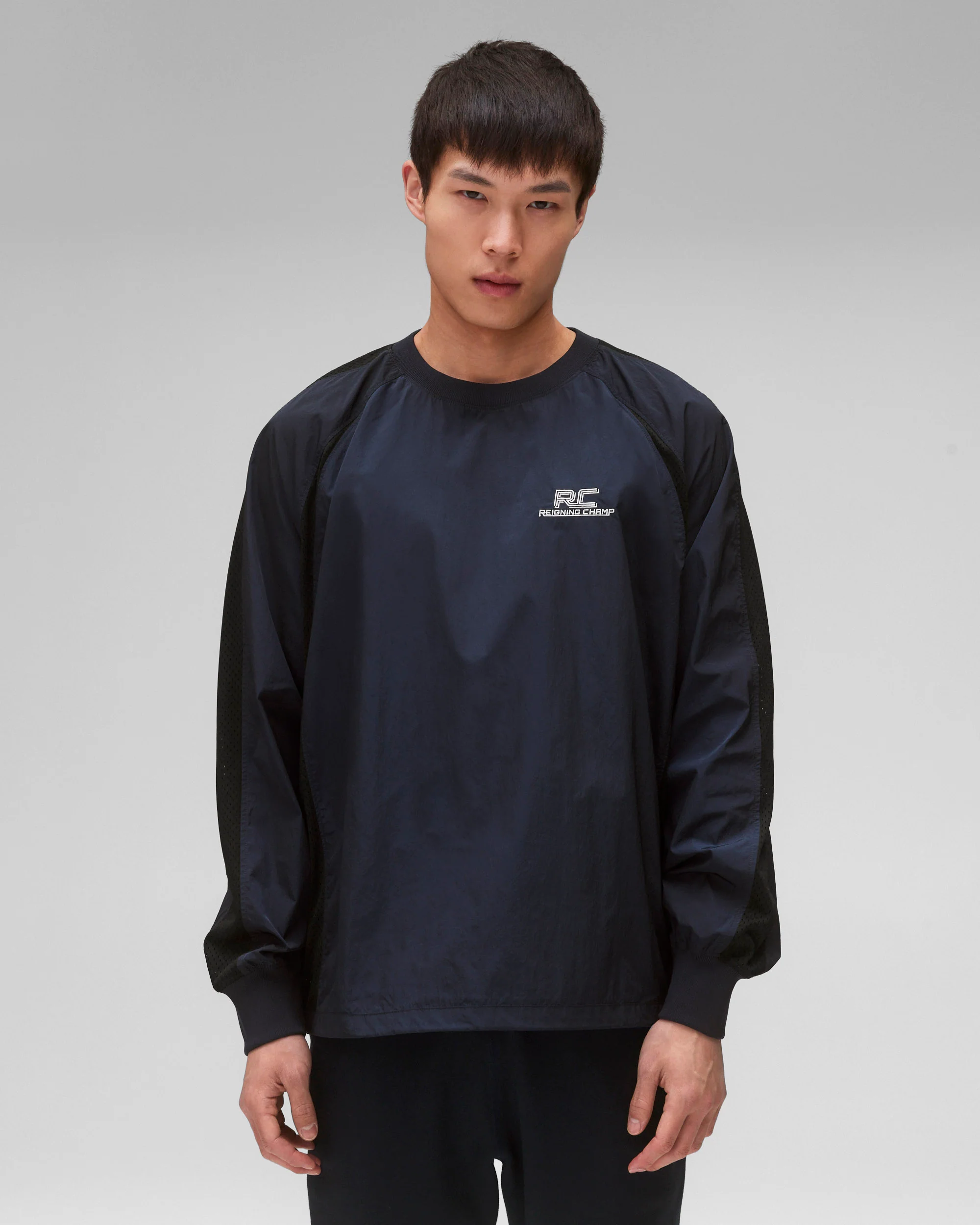 Crinkle Nylon Radar Standard Crewneck