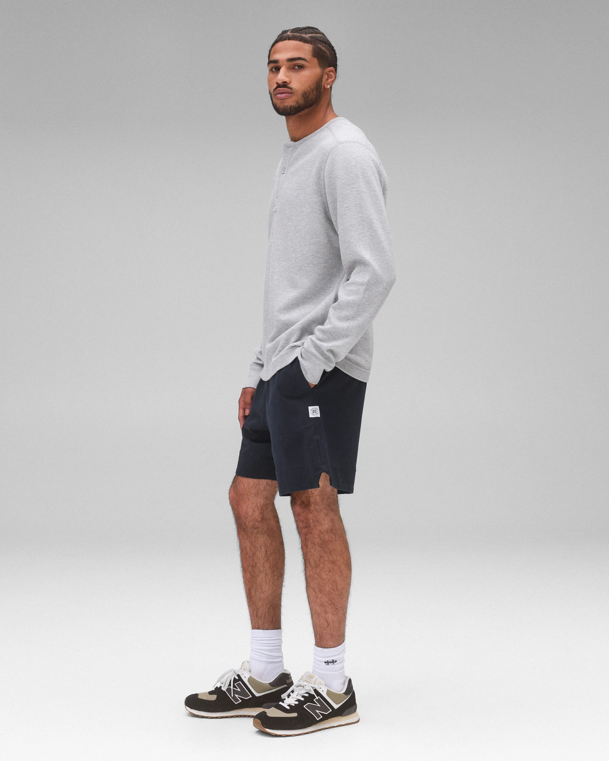 Lightweight Waffle Standard Henley