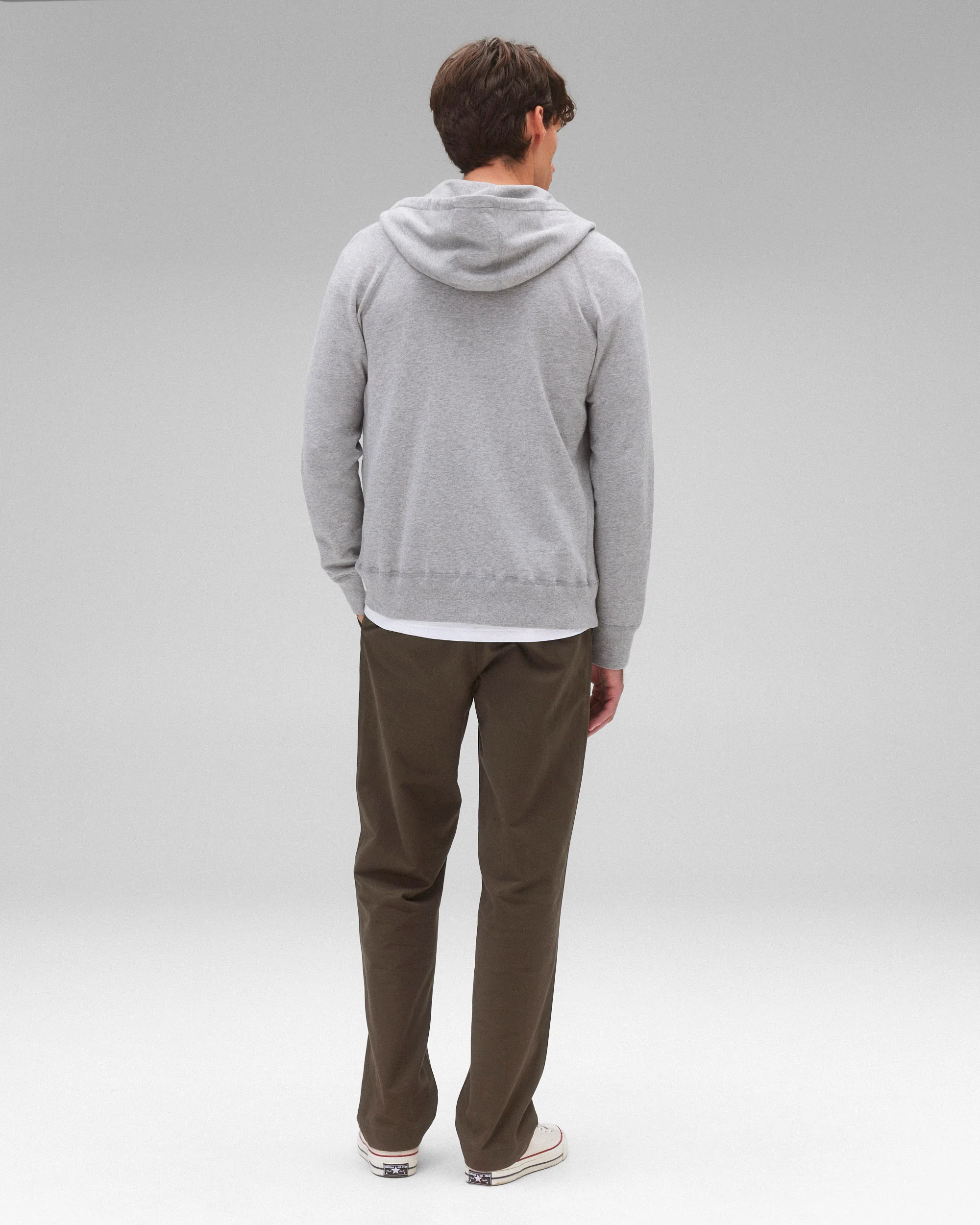 Lightweight Terry Slim Zip Hoodie - Vault