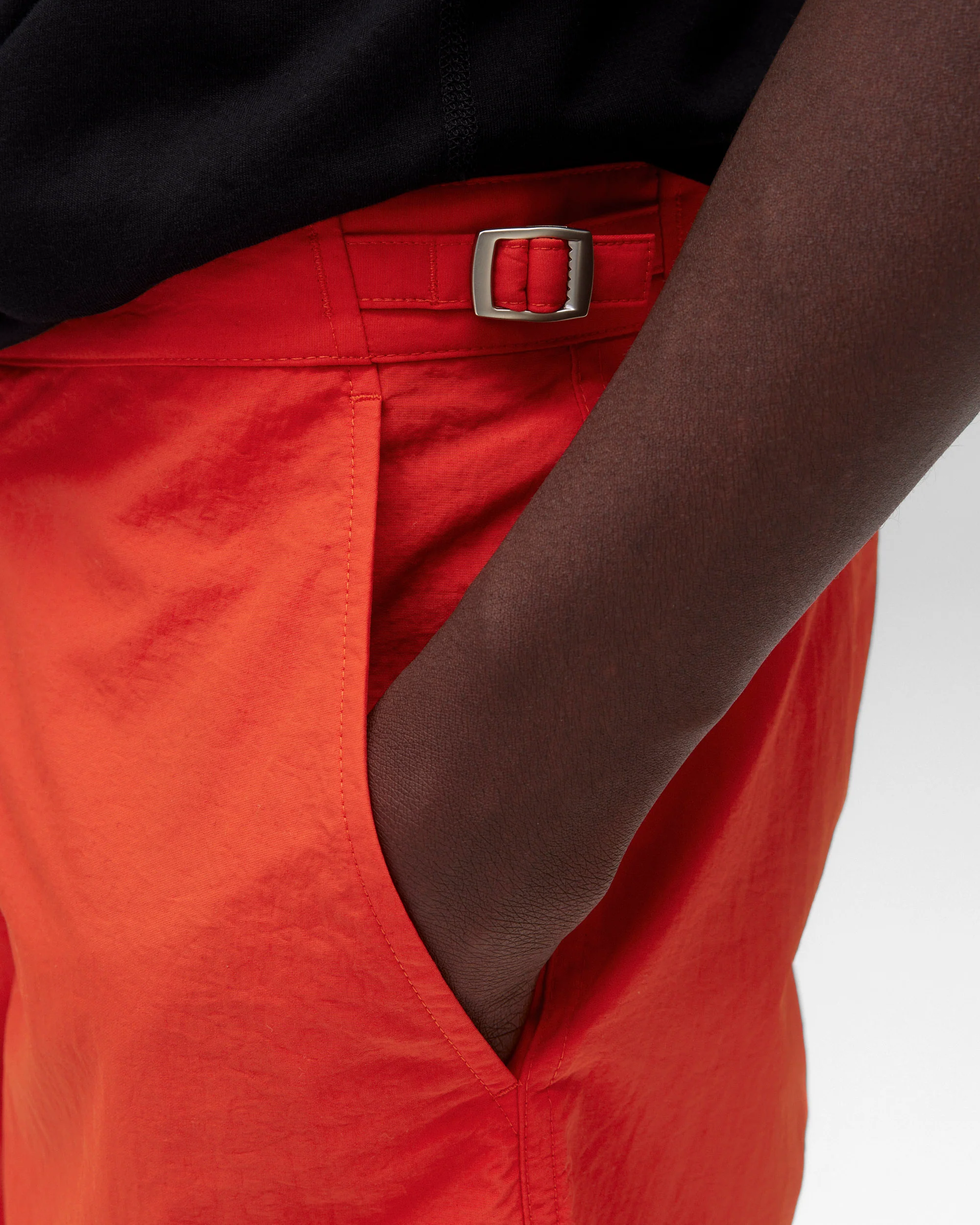 Textured Nylon Deck Slim Swim Short 4.5