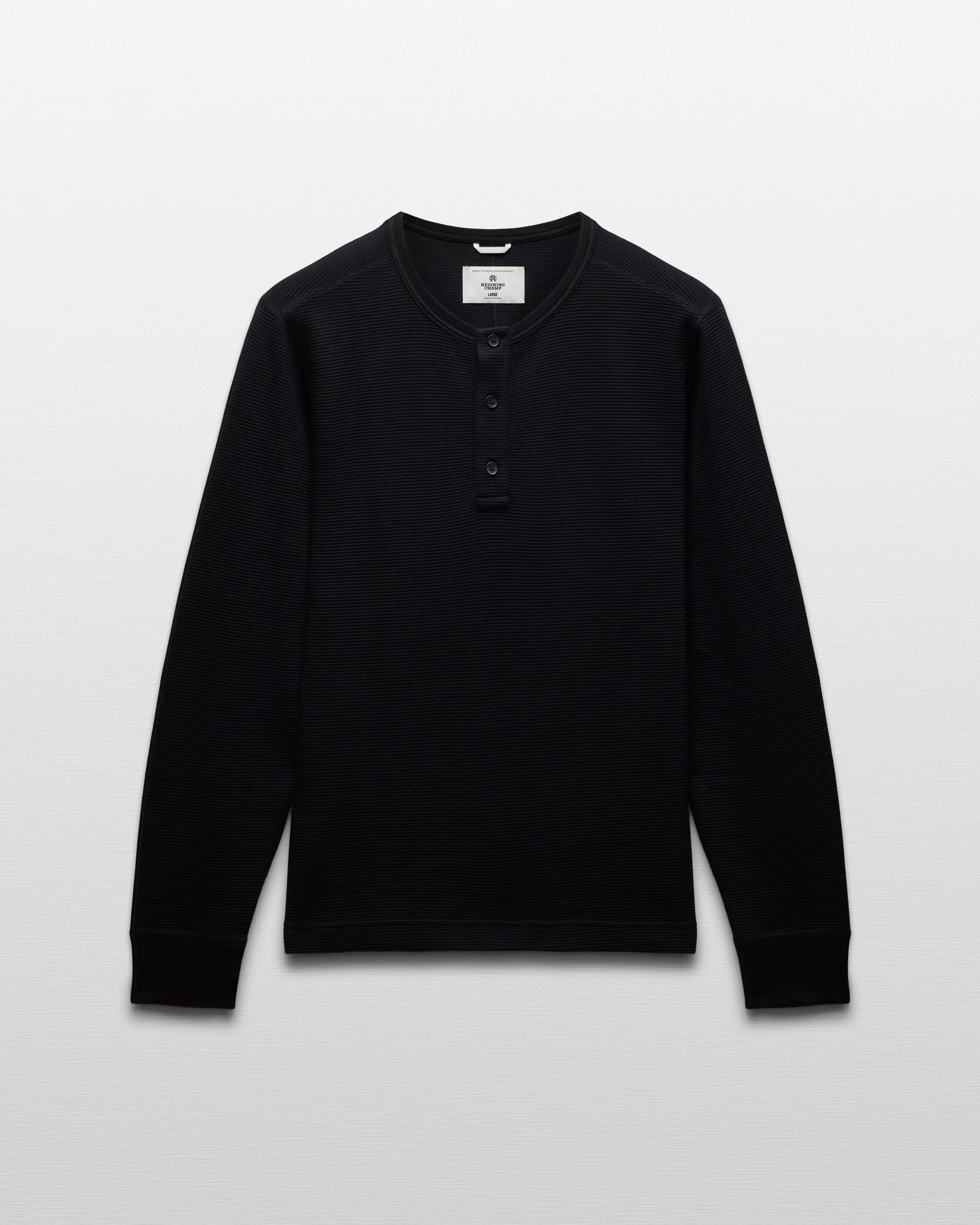 Lightweight Waffle Standard Henley