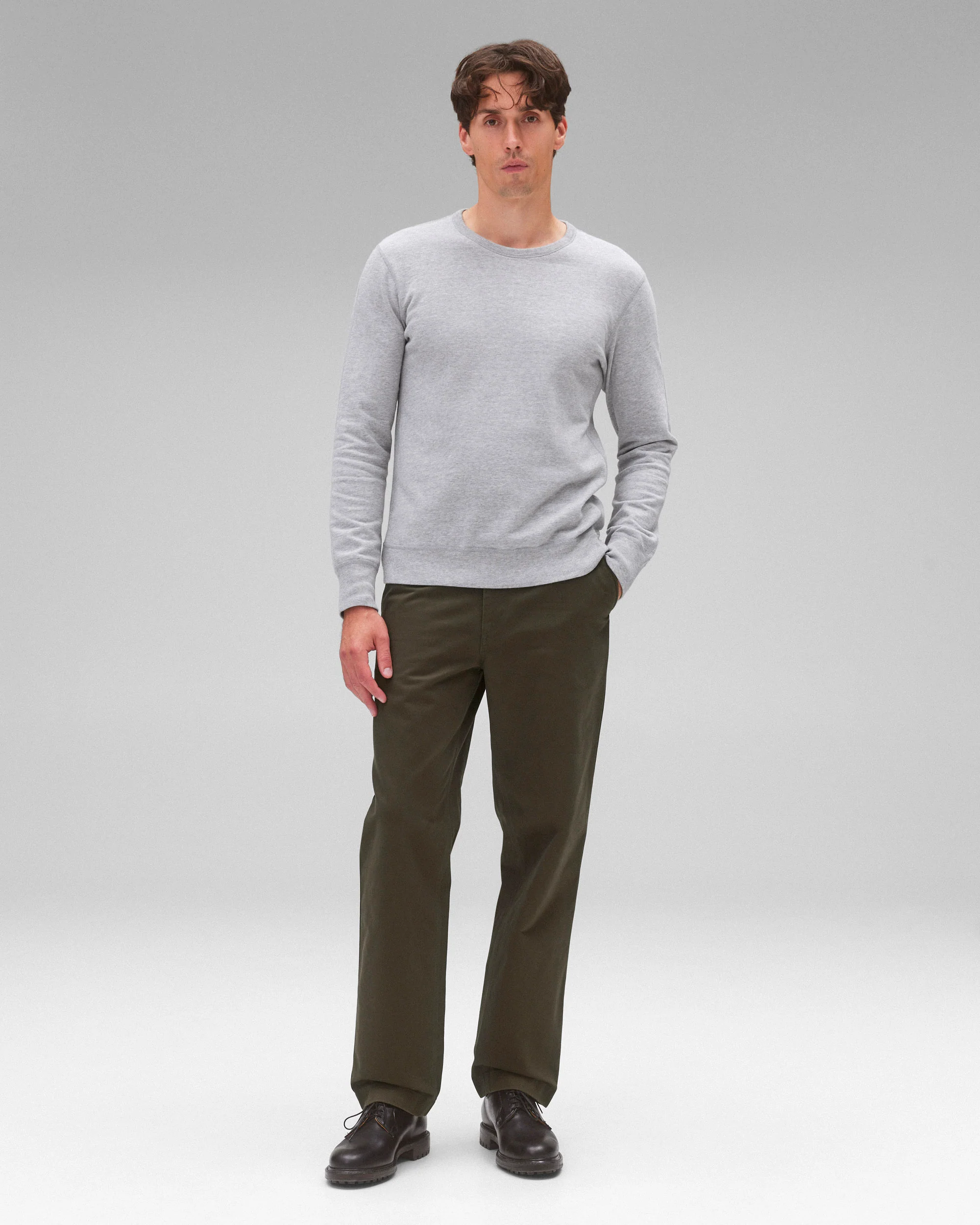 Lightweight Terry Slim Crewneck - Vault