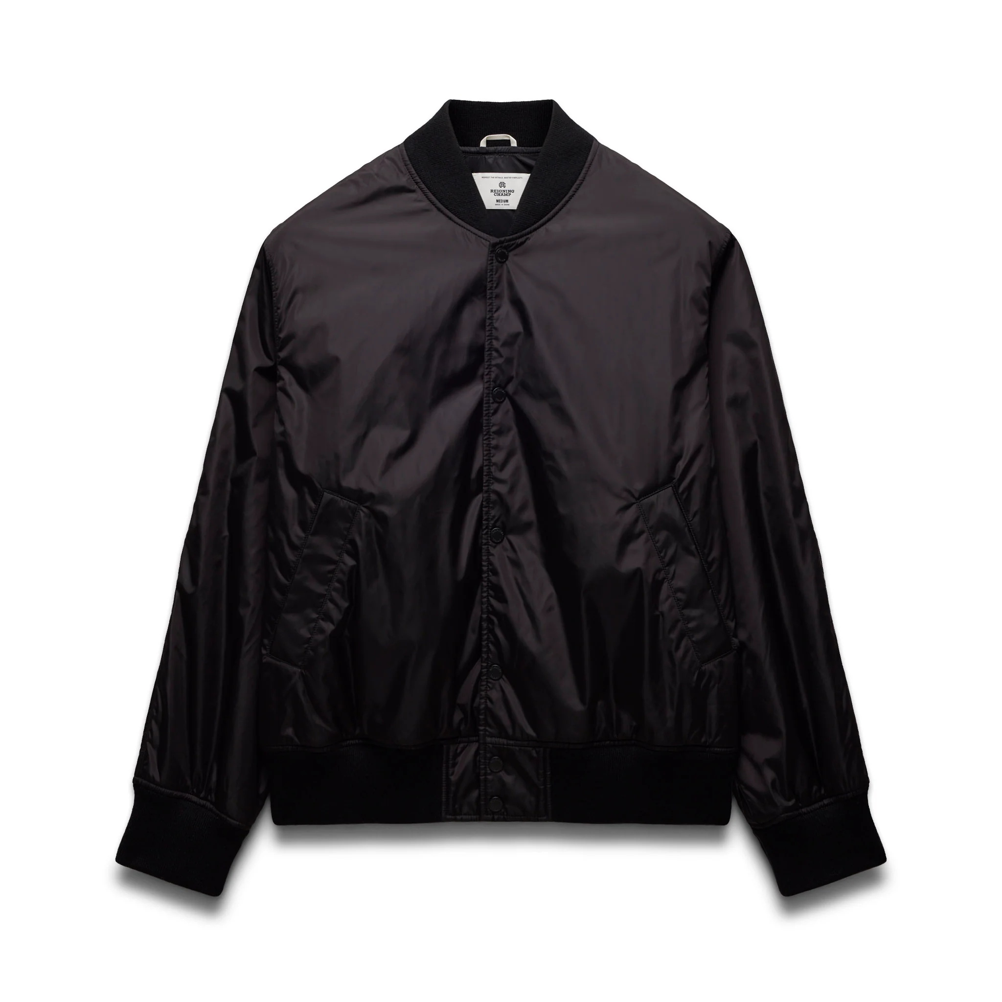 Econyl Satin Nylon Stadium Jacket