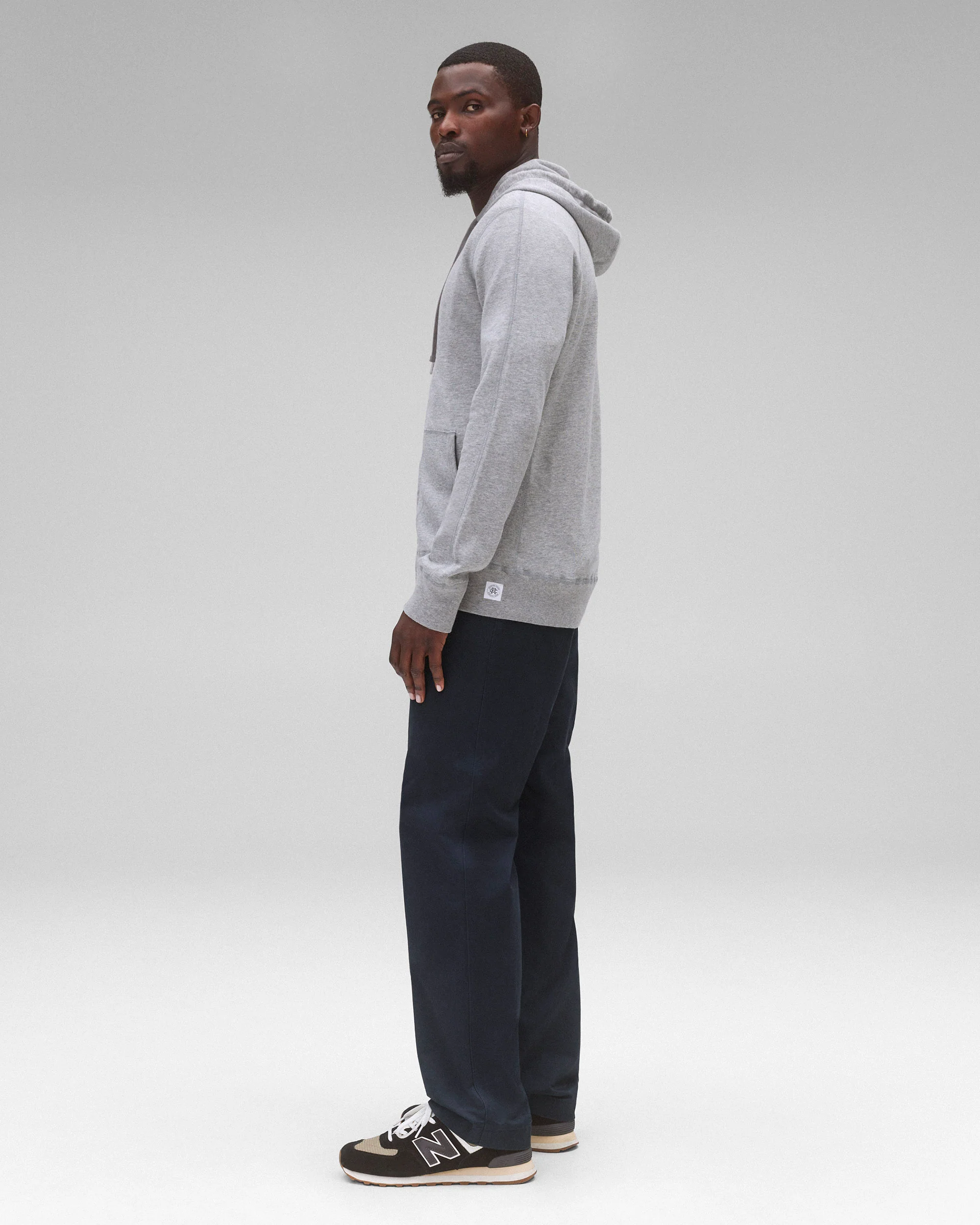 Lightweight Terry Slim Zip Hoodie - Vault