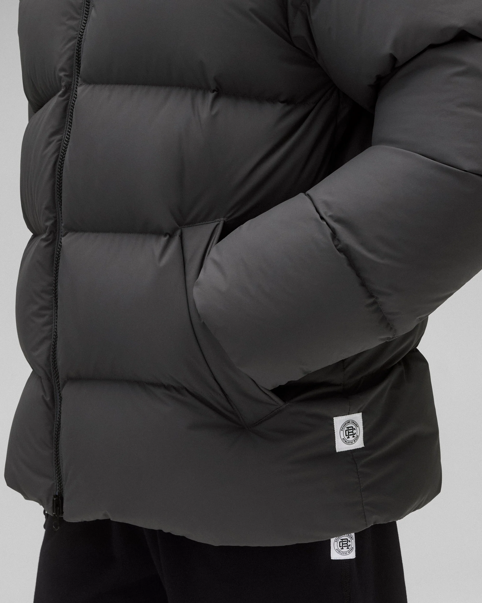 Matte Ripstop Franchise Hooded Down Jacket
