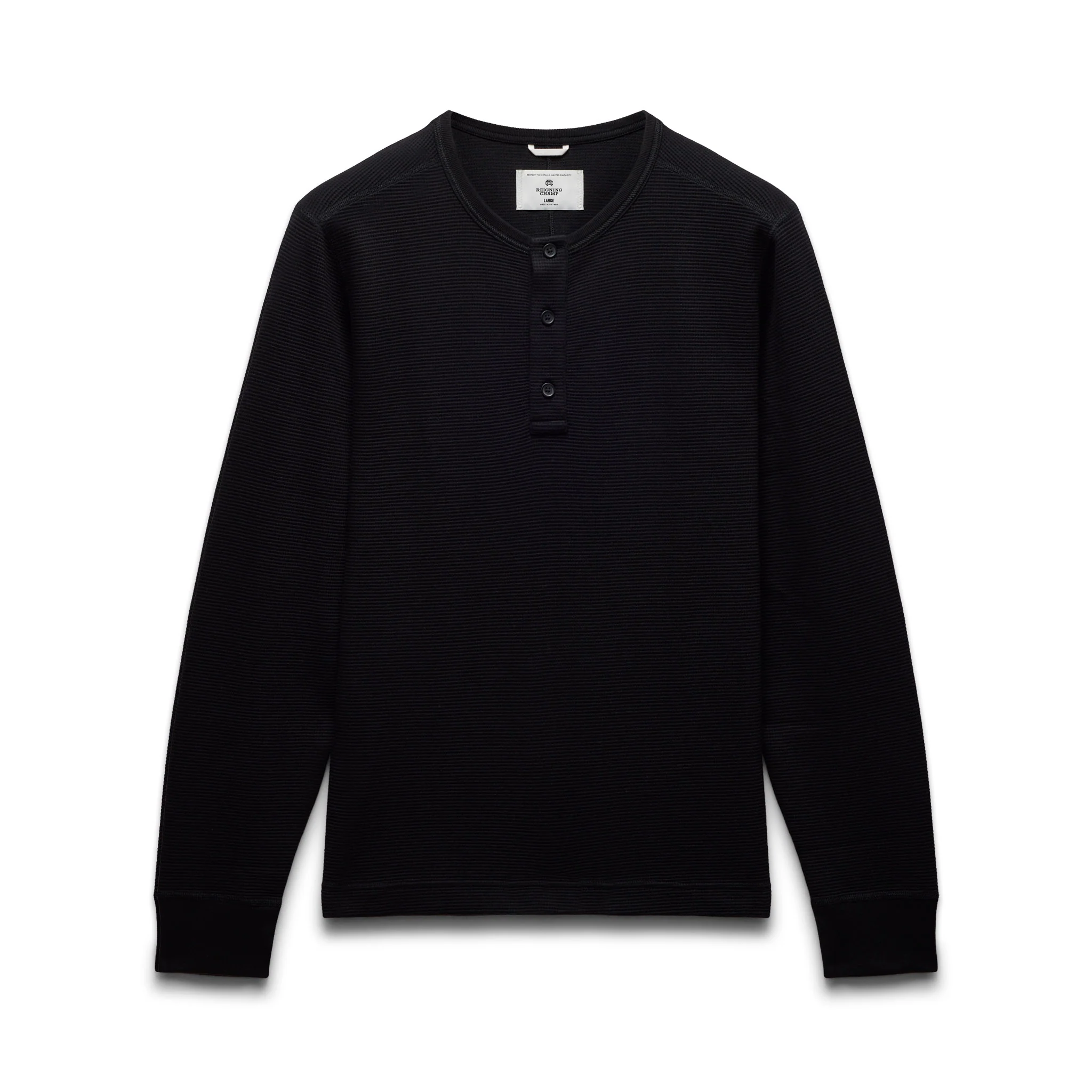 Lightweight Waffle Standard Henley