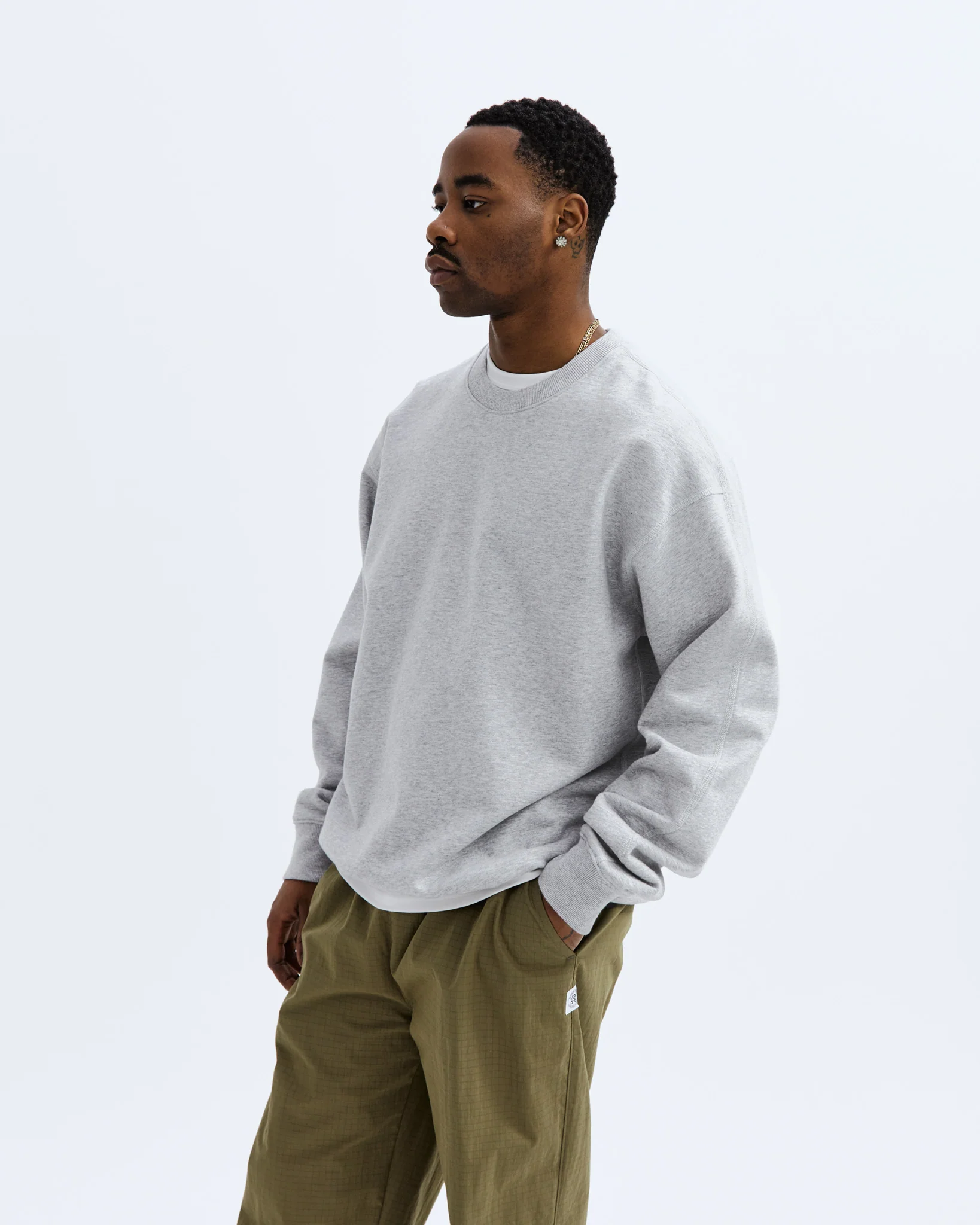 Midweight Terry Relaxed Crewneck - Vault