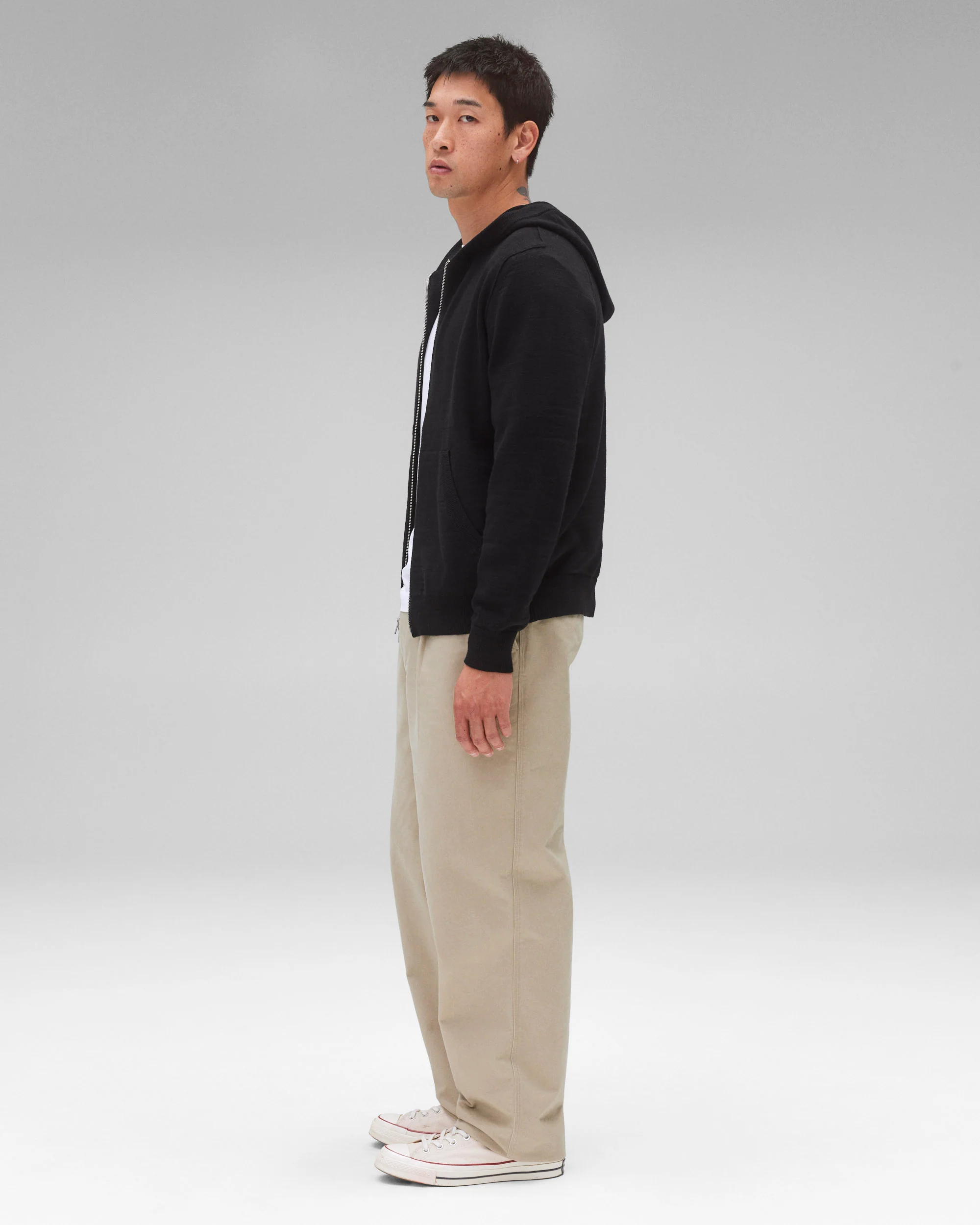 Cotton Slub Laurel Zip Hoodie