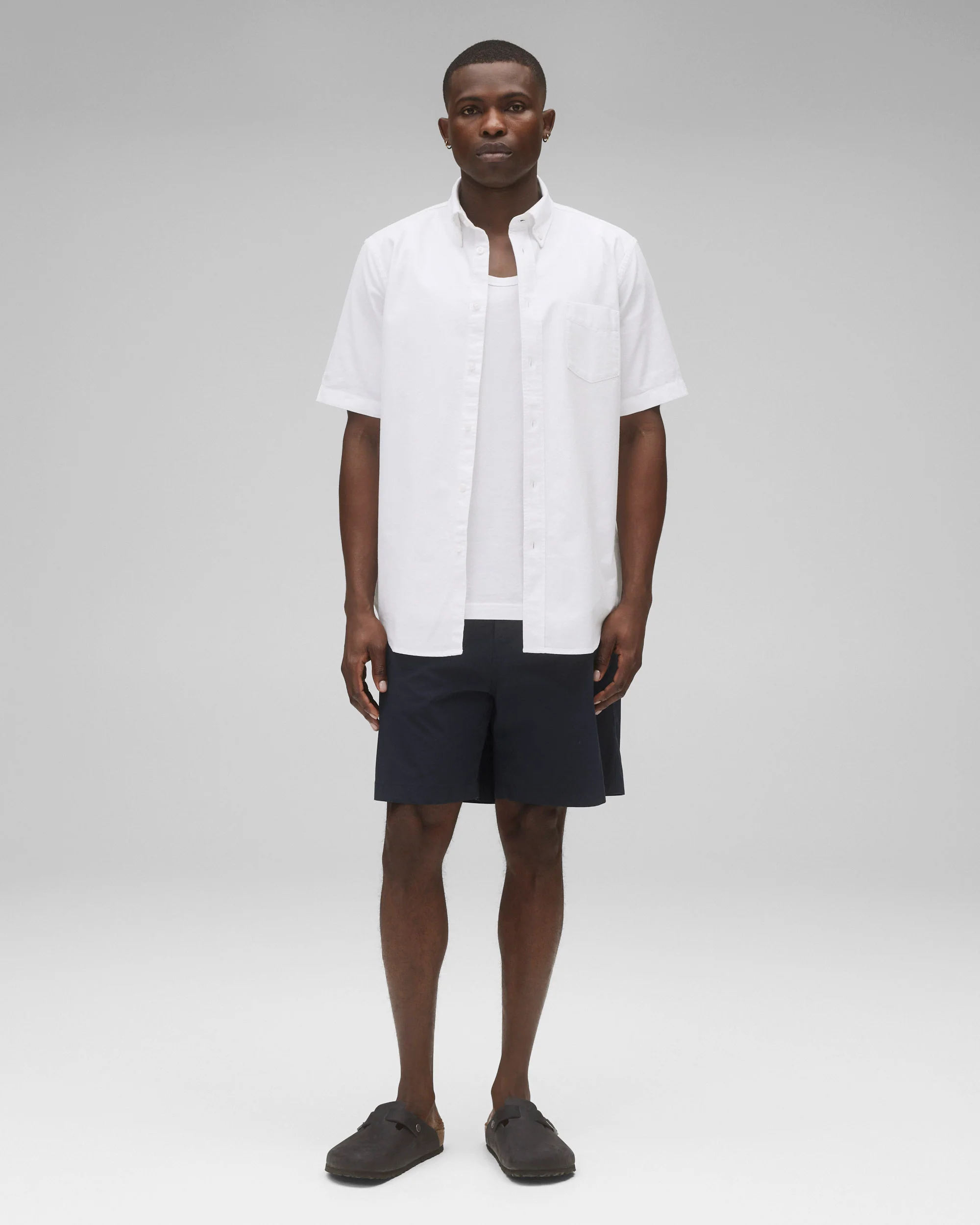 Cotton Oxford Prep Standard Short Sleeve Shirt
