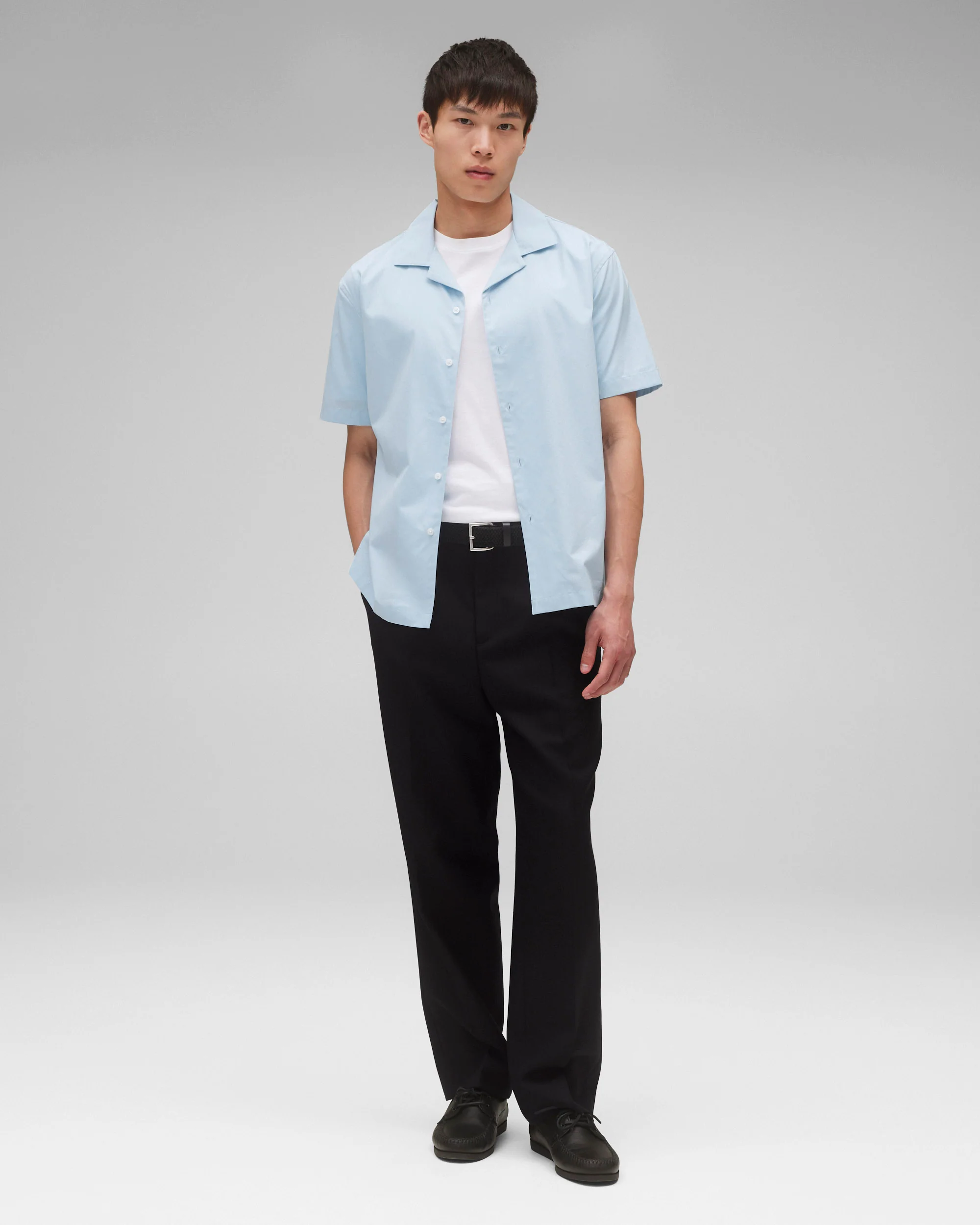 Cotton Poplin Palermo Relaxed Camp Shirt