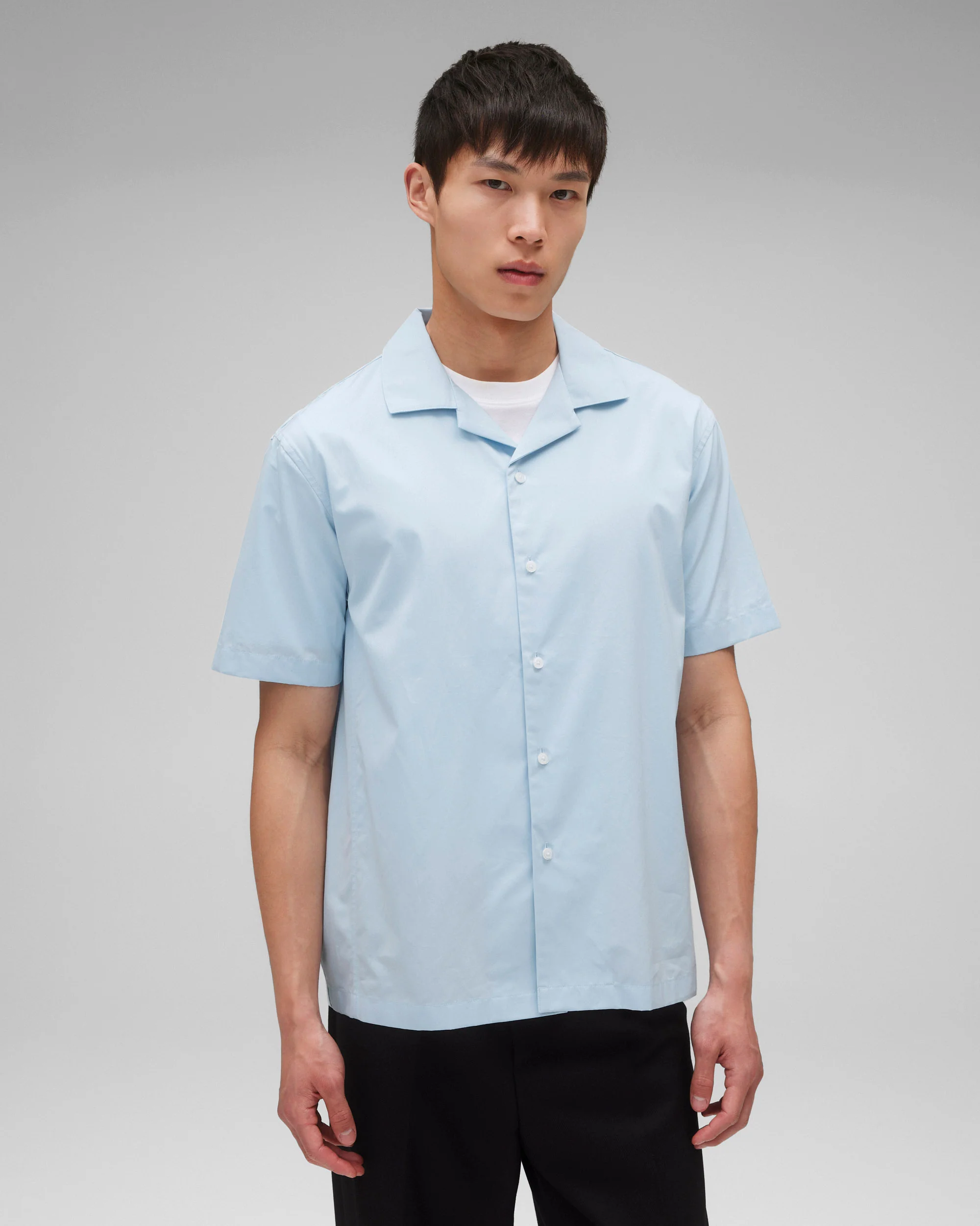 Cotton Poplin Palermo Relaxed Camp Shirt