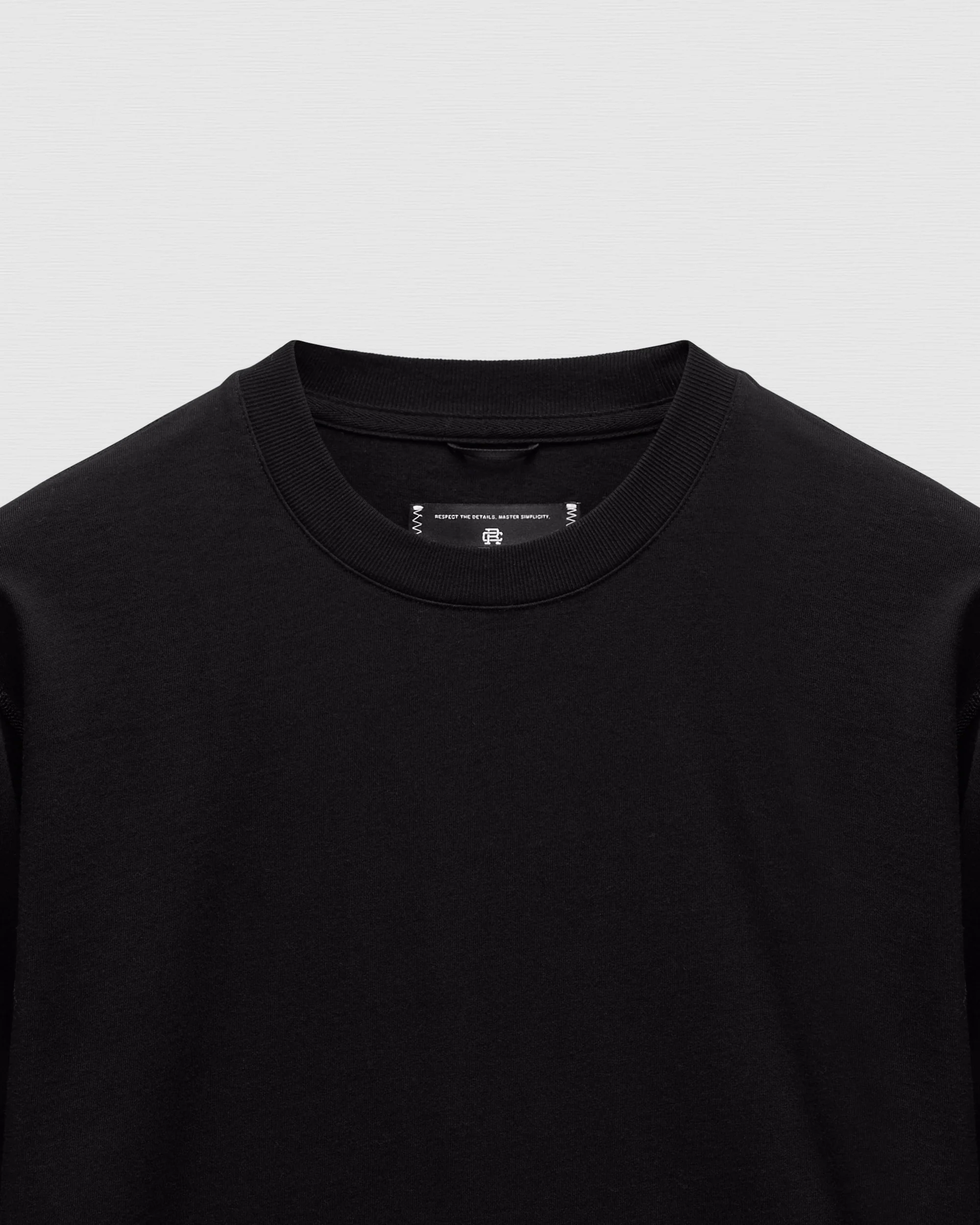 Kyoto Black Midweight Jersey Classic Long Sleeve