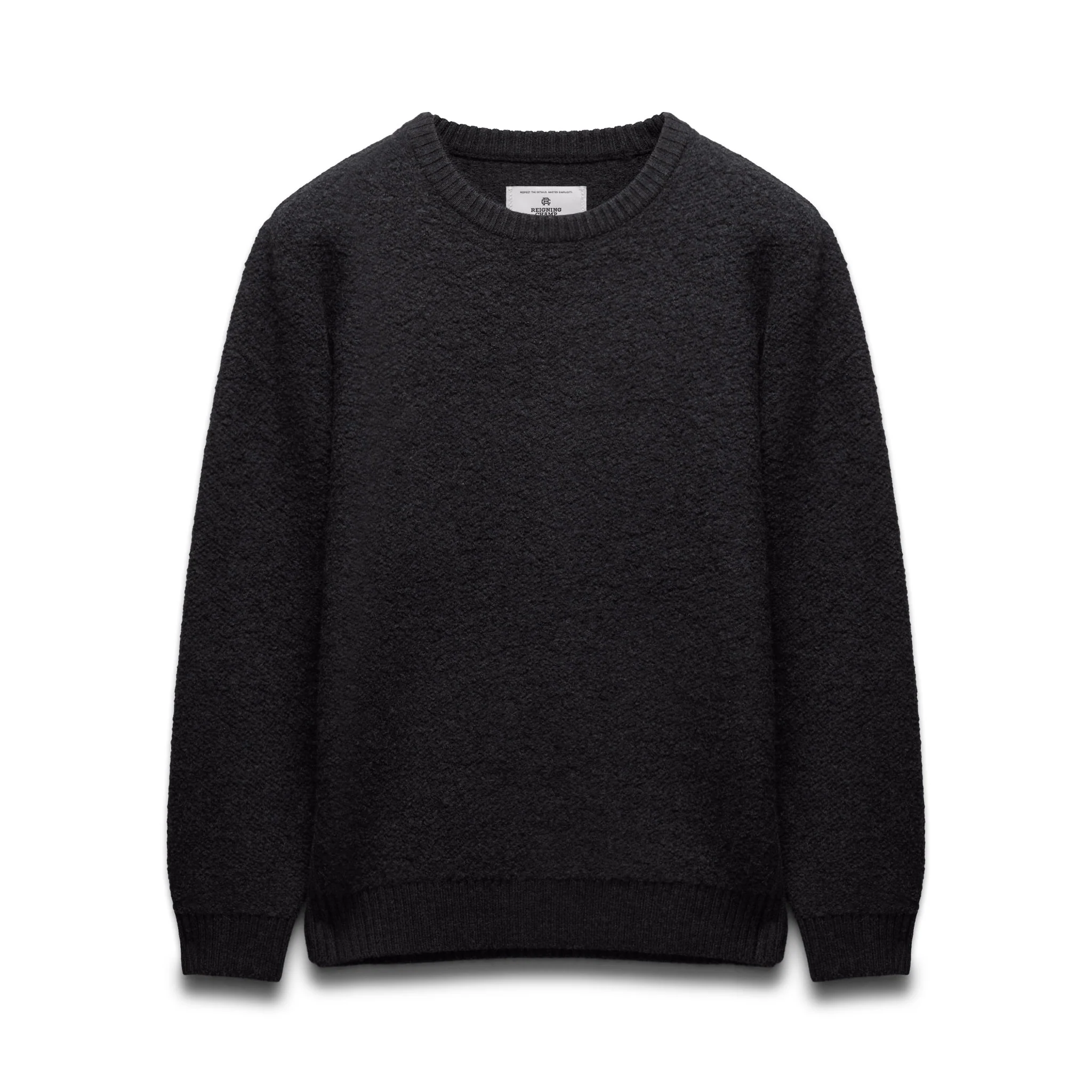 Textured Boucle Turf Crewneck