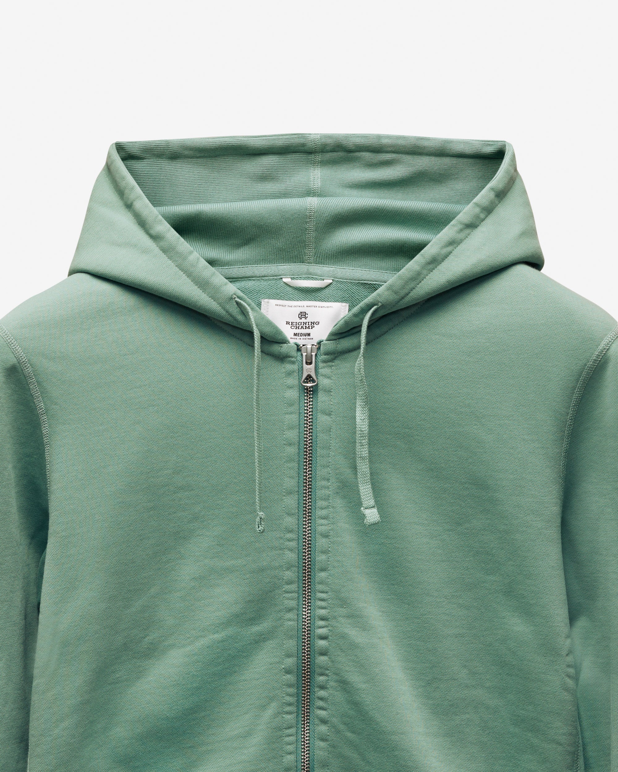 Midweight Terry Slim Zip Hoodie