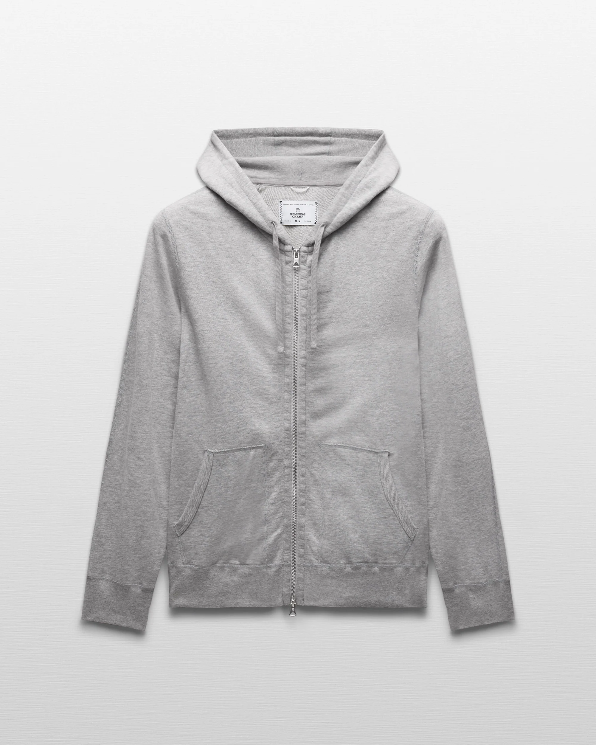 Lightweight Terry Slim Zip Hoodie - Vault