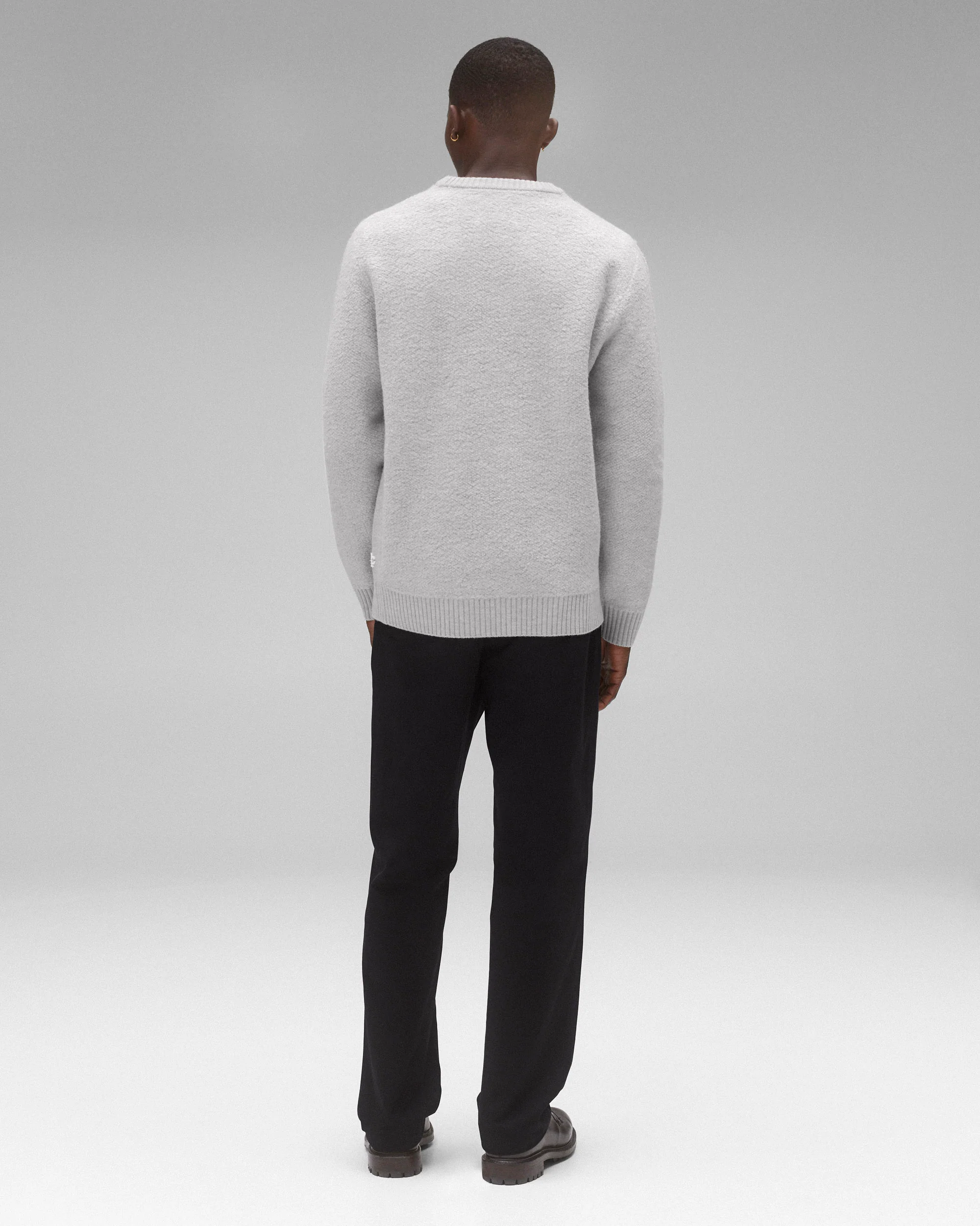 Textured Boucle Turf Crewneck