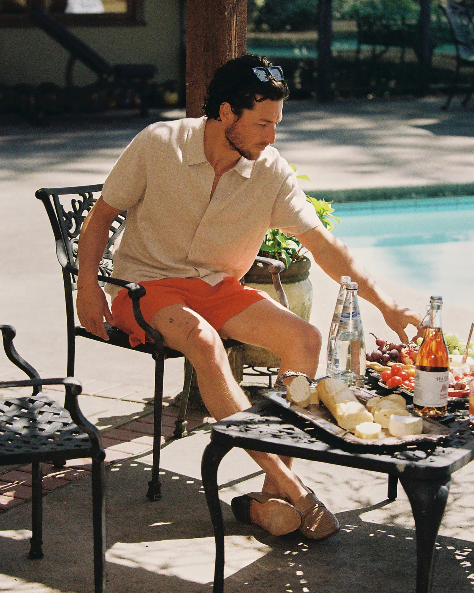 Textured Nylon Deck Slim Swim Short 4.5