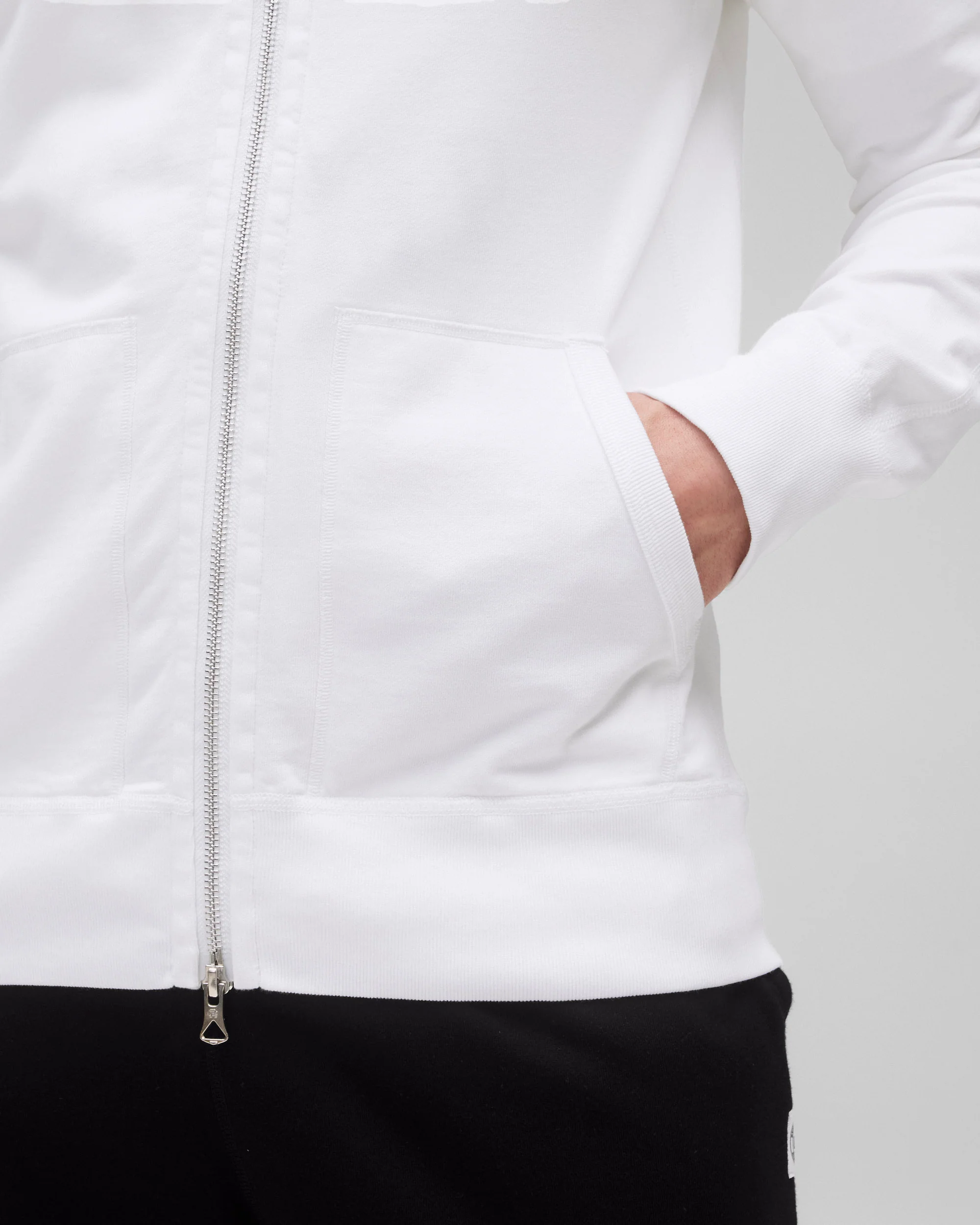 Lightweight Terry Slim Zip Hoodie - Vault